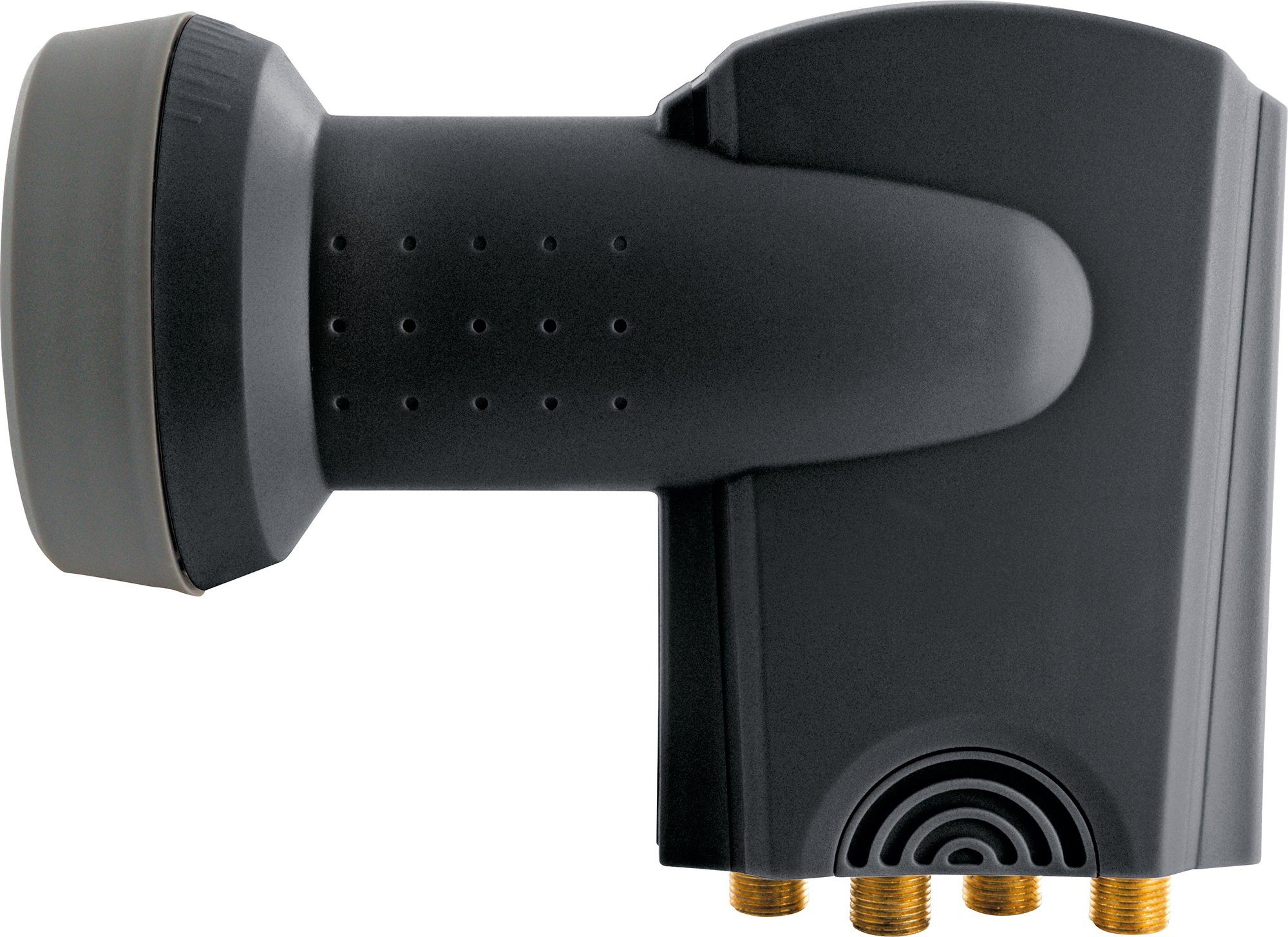 Schwaiger 714371 Universal-Quad-LNB (für 4 Teilnehmer, herausziehbare Wetterschutzabdeckung, anthrazit)