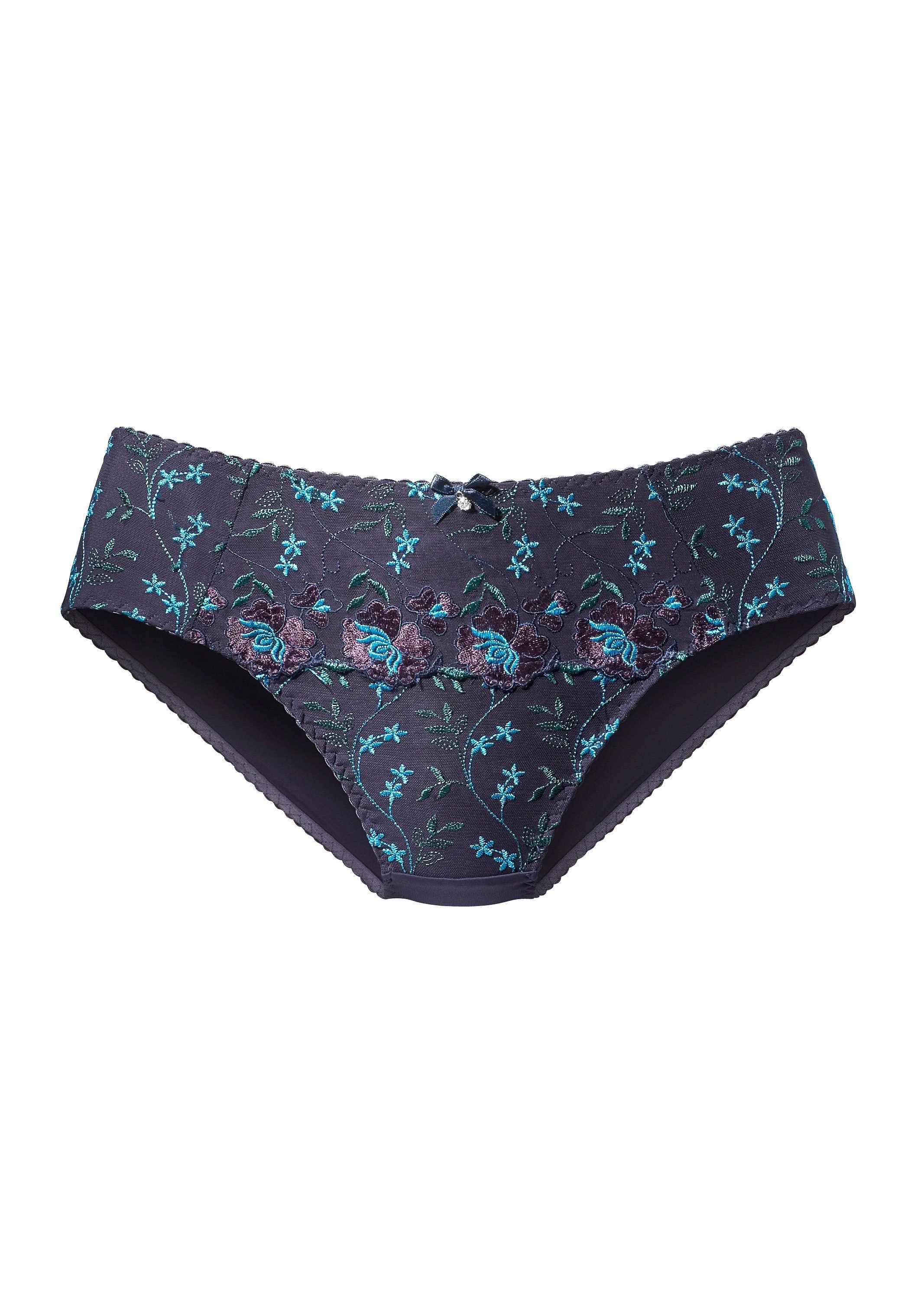 Nuance by Lascana Slip als Dessous-Set kombinierbar mit Blüten-Stickereien – Bild 2 von 5