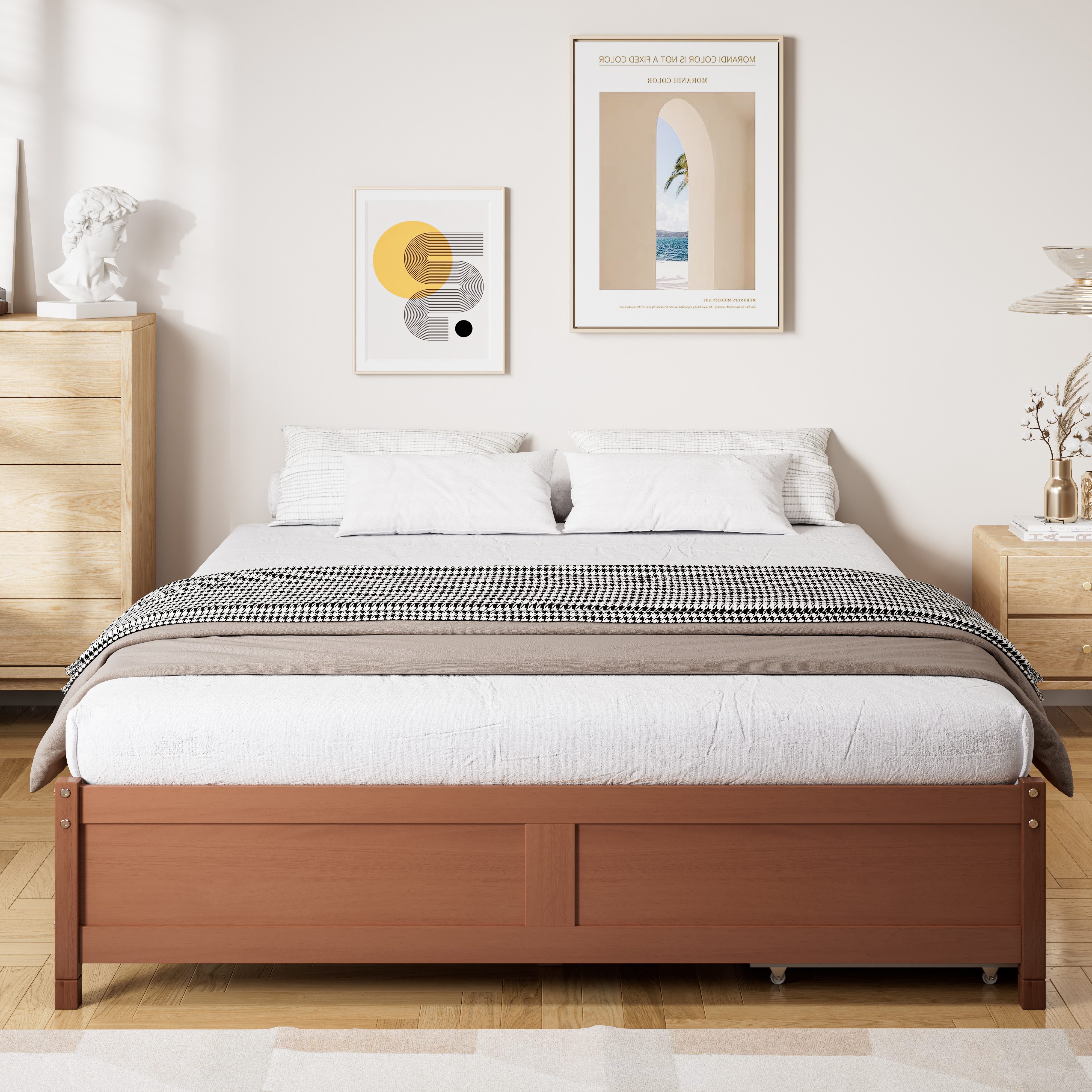 Flieks Kinderbett, Massivholzbett Doppelbett 140x200cm mit 2 Schubladen günstig online kaufen