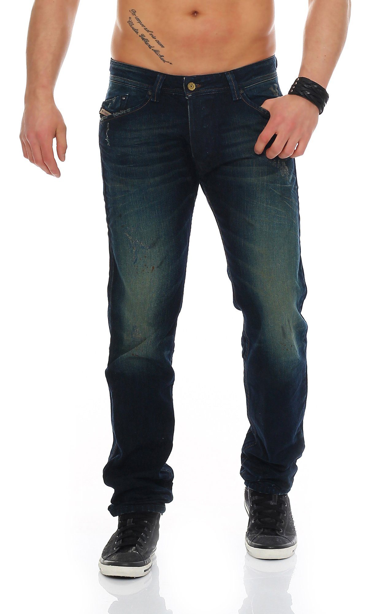 Diesel Regular-fit-Jeans Herren Darron Pocket Style 0809V Blau, 5