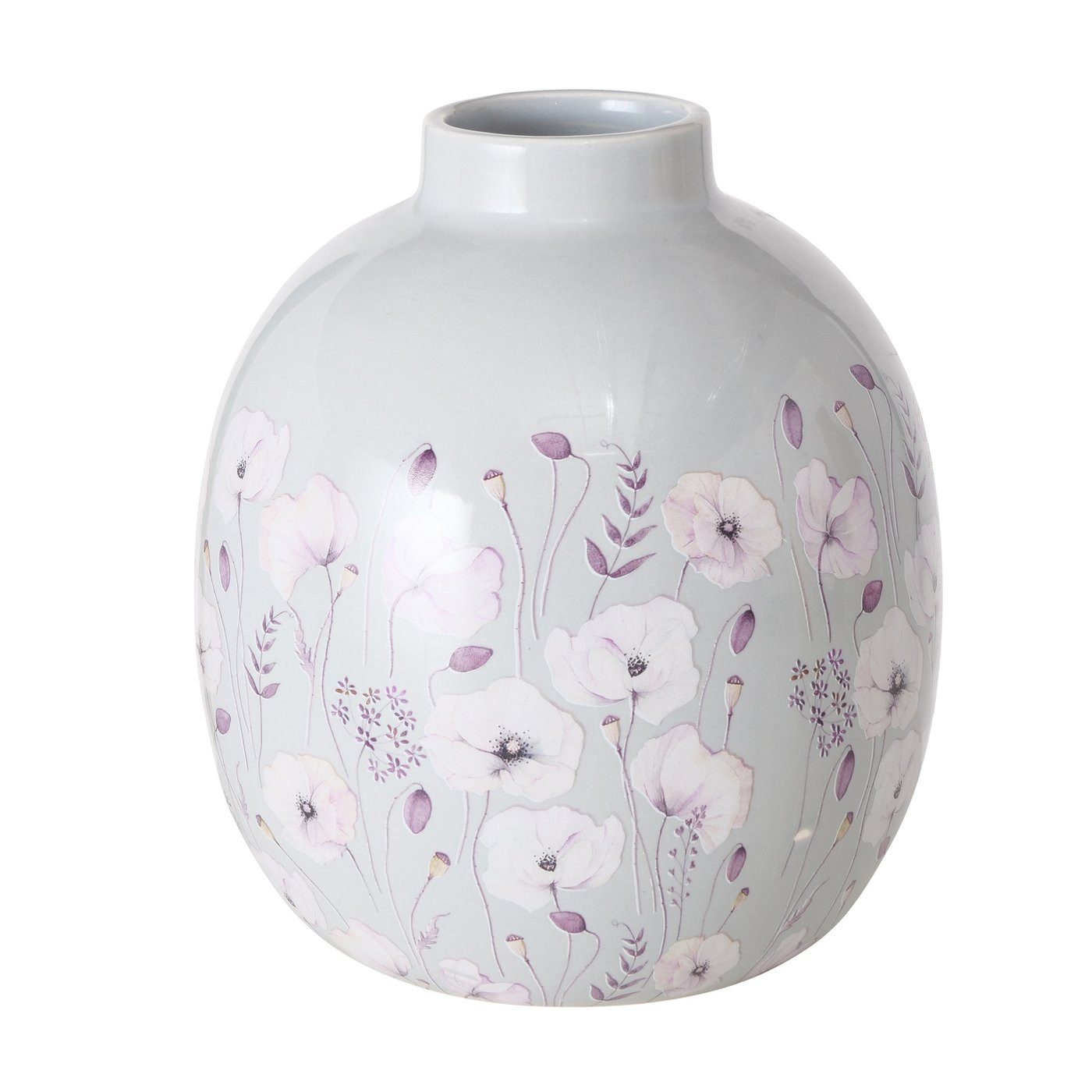 MF Dekovase Vase Sarah – Florale Eleganz mit Glanz und Farbe Glänzend Keramik (1 St)
