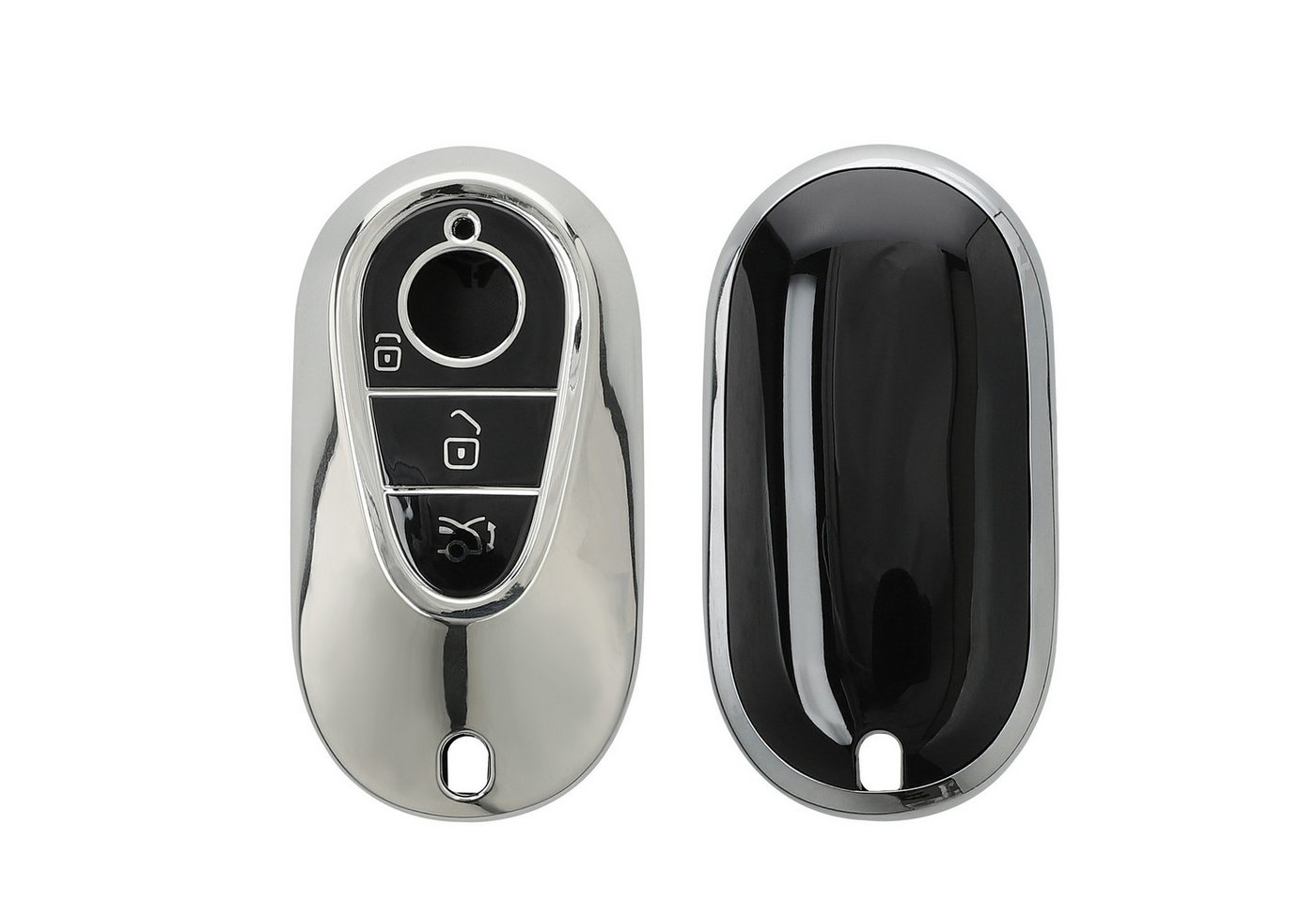kwmobile Schlüsseltasche Autoschlüssel Hülle für Mercedes Benz (1-tlg), Schlüsselhülle Silikon Case Schlüssel Cover