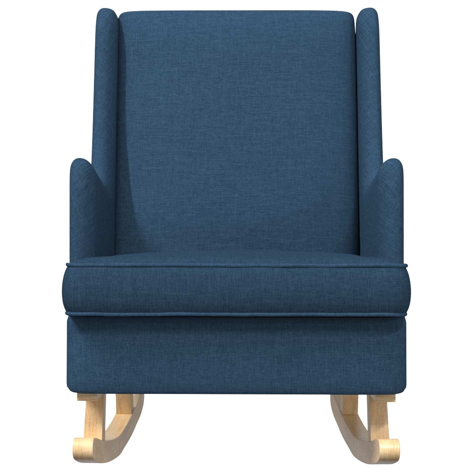 vidaXL Schaukelstuhl Schaukelstuhl Blau 62 x 80 x 85 cm Stoff (1 St)
