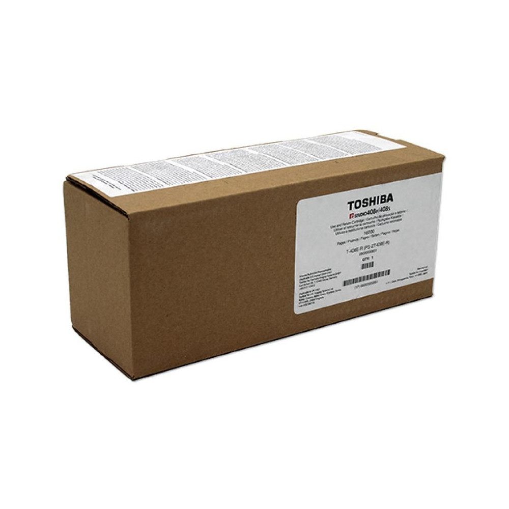 Toshiba Tonerpatrone Toshiba Toner T-408E-R Schwarz für Drucker., (Tonereinheit, Original Toshiba Tonerpatrone für e-STUDIO 408P und 408S), Original Toshiba Tonerpatrone