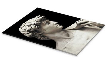 Posterlounge Acrylglasbild Michelangelo, Marmorstatue des David (Detail), Fotografie