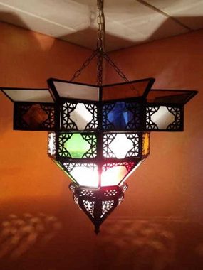 Marrakesch Orient & Mediterran Interior Deckenleuchte Orientalische Lampe Pendelleuchte Noha 43cm, ohne Leuchtmittel, Handarbeit