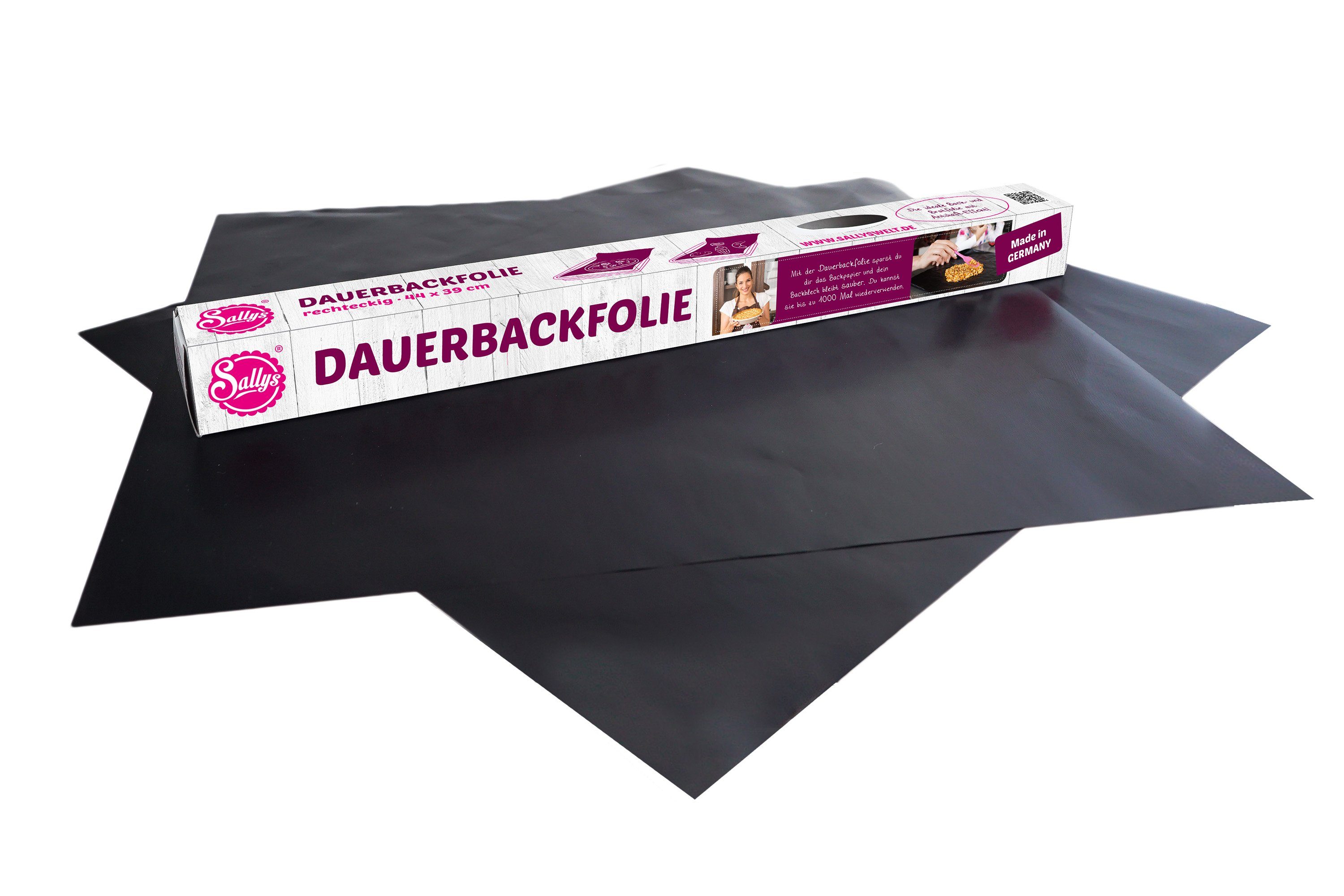 Sallys Backpapier Dauerbackfolie 2er Set-Wiederverwendbare Antihaft-Backunterlage, Umweltfreundlich