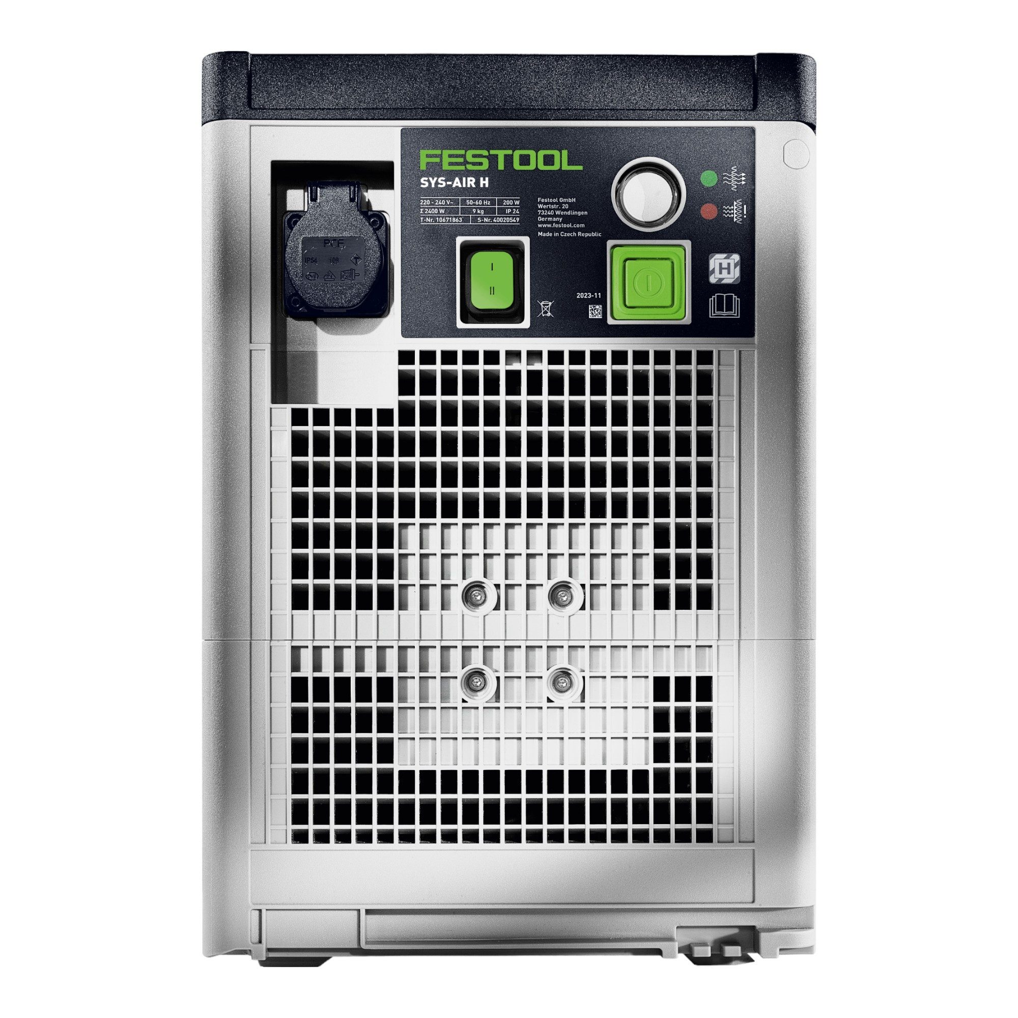 FESTOOL Luftreiniger SYS-AIR H Luftreiniger 200 Watt Staubklasse H 440 m³/h (577789)