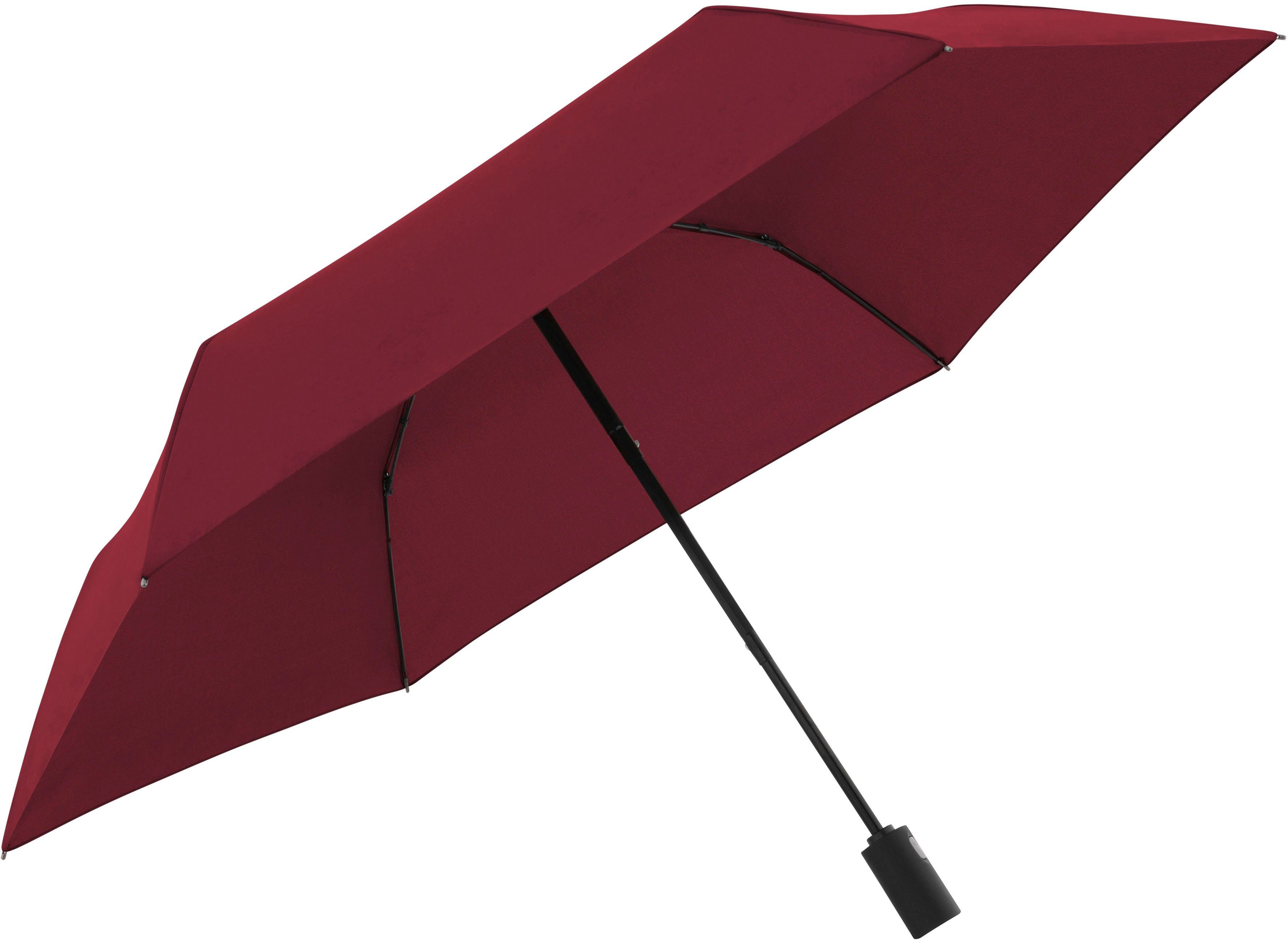 Smart Taschenregenschirm close doppler® uni, berry