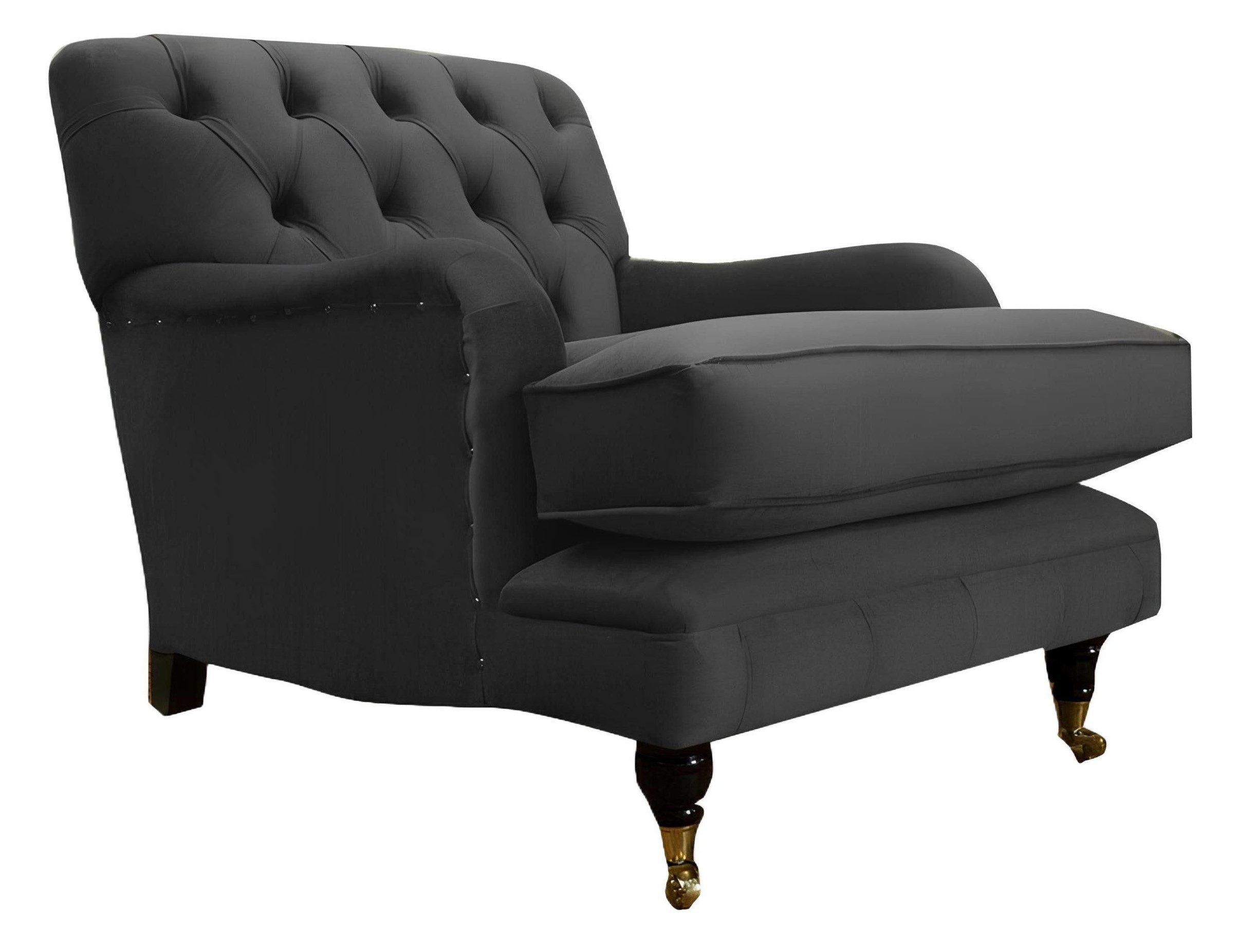 Xlmoebel XXL-Sessel Moderne Möbel für das Wohnzimmer: Schwarze Design-Lounge-Club-Sessel (Sessel), Hergestellt in Europa