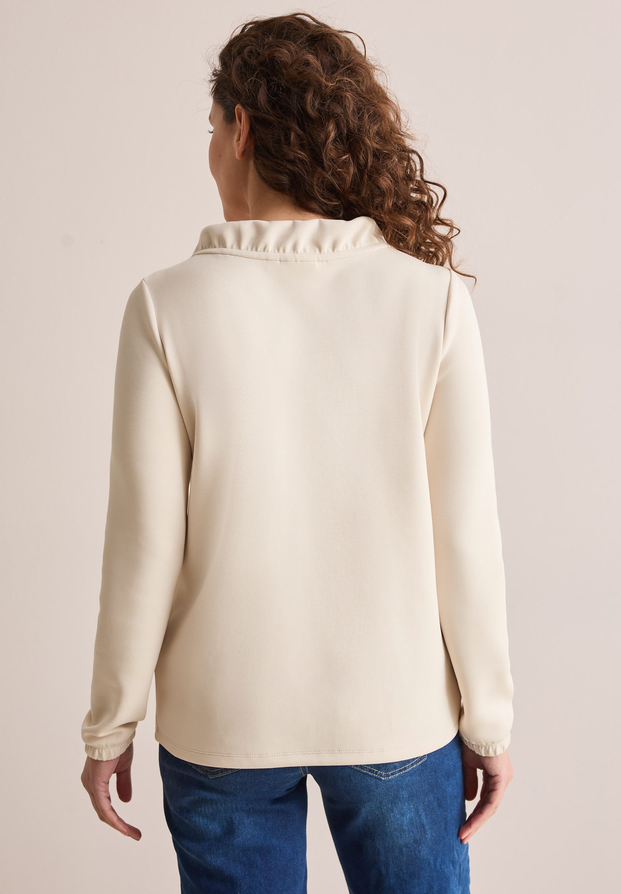 CECIL Langarmshirt aus softem Materialmix günstig online kaufen