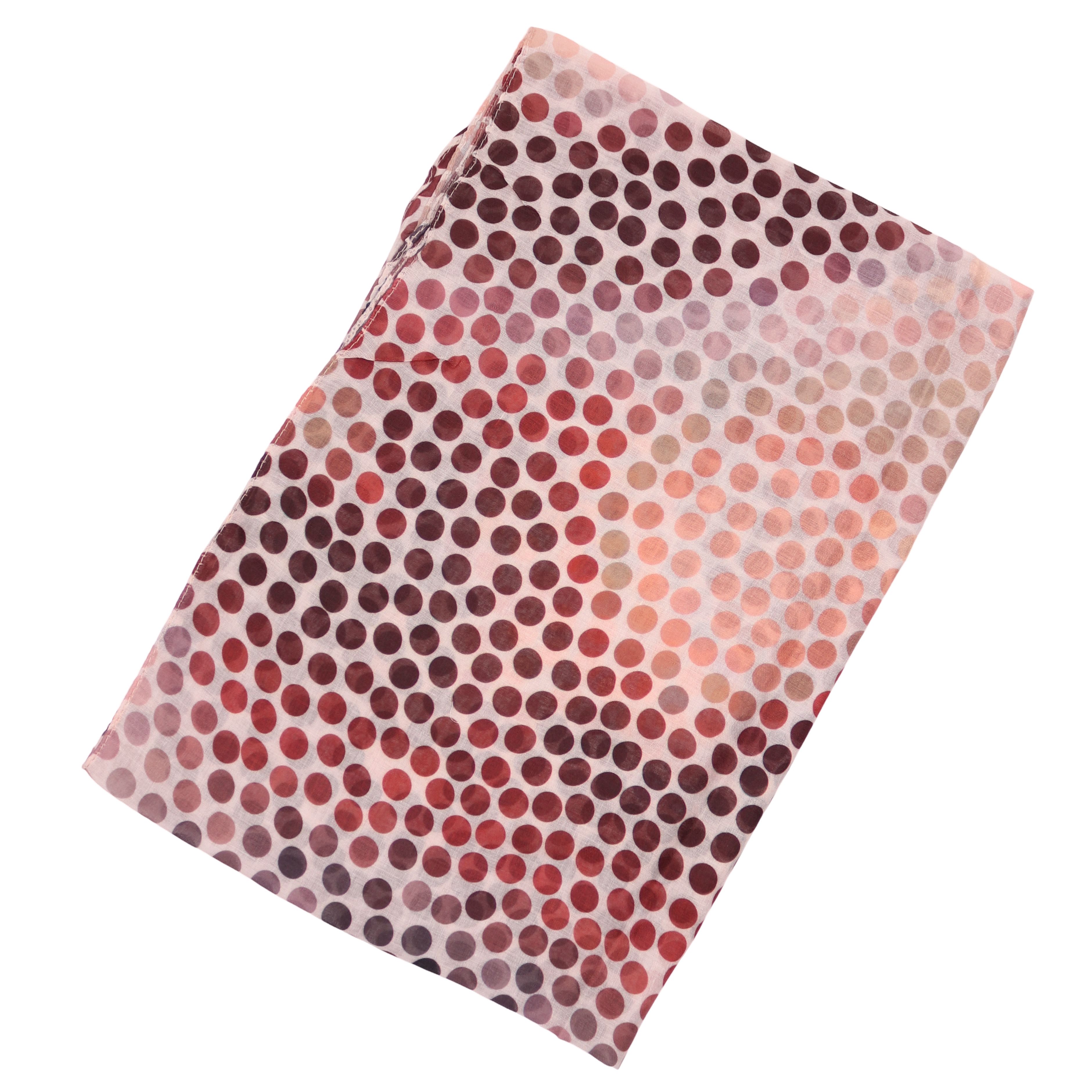MIRROSI Loop Damen Schal Weich aus 100% Viskose Groß, Schlauchschal, Punktenmuster, (ca.60x80cm, zweimal um den Hals wickelbar), Damen Halstuch Stola ideal für  – Bild 3 von 4