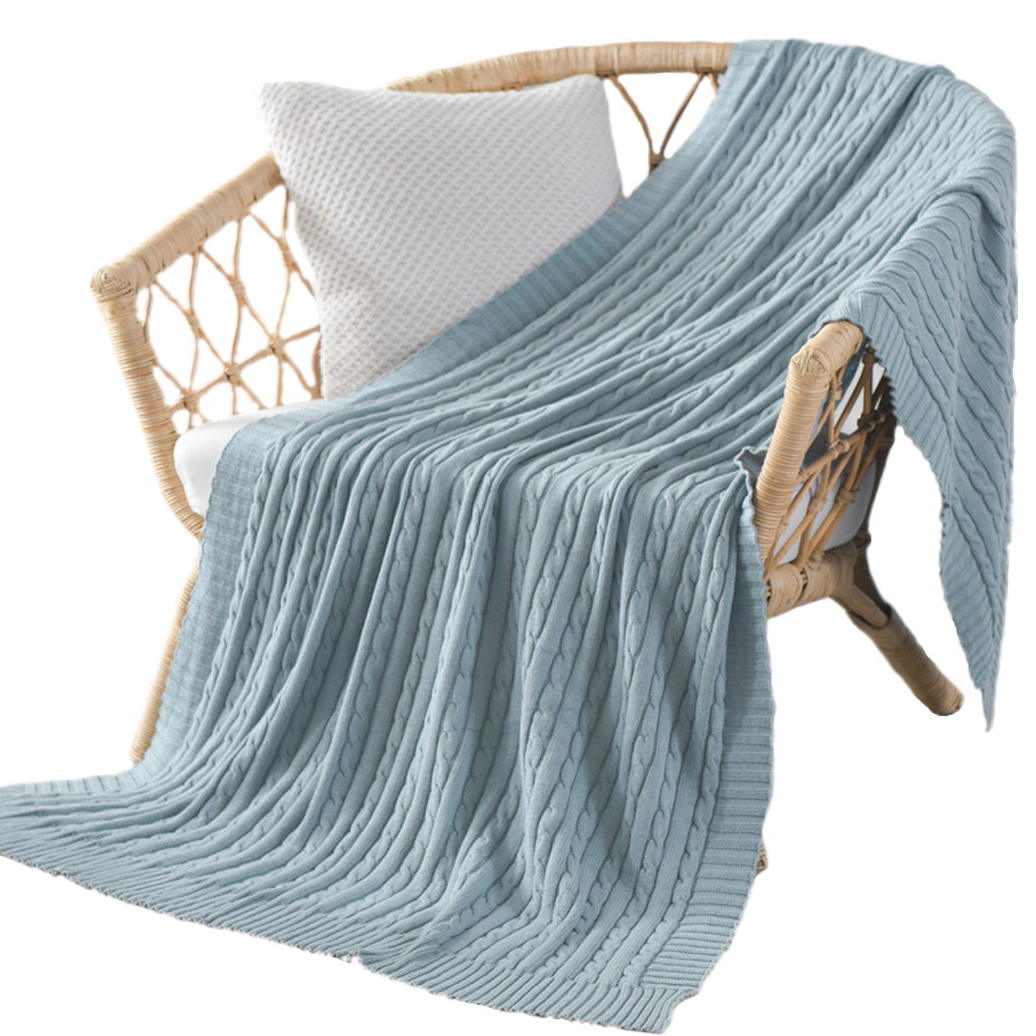 Einschlagdecke Weiche gestrickte Wolldecke, Sofadecke, Schlafdecke, günstig online kaufen