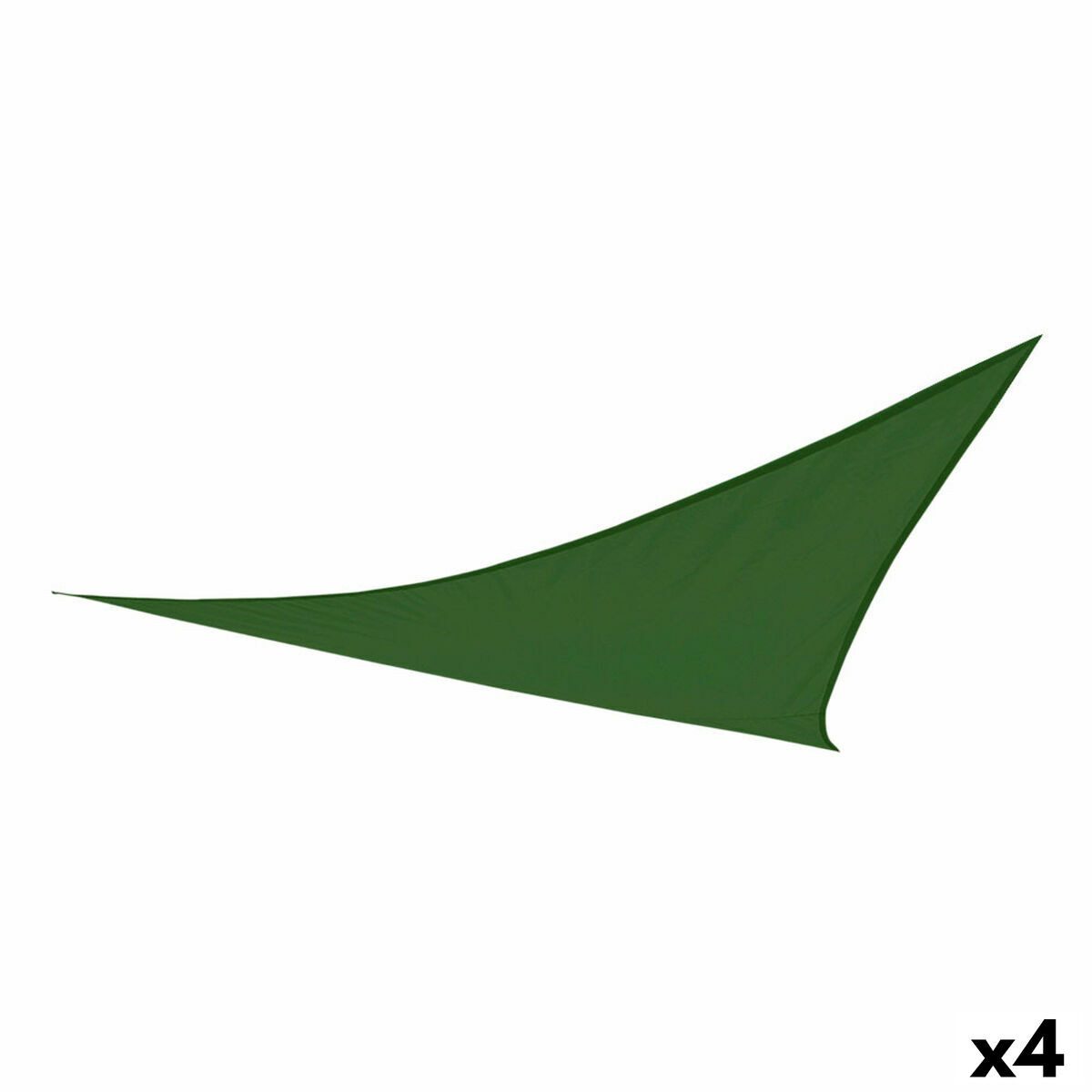 AKTIVE Seitenmarkise Markise Aktive Dreieckig 500 x 0,5 x 500 cm Polyester grün (4 Stück)