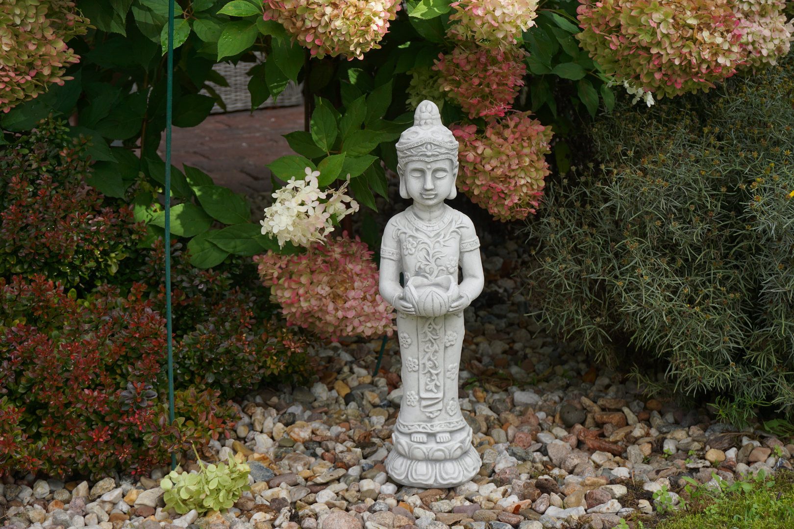 gartendekoparadies.de Gartenfigur Schmaler stehender Buddha, H. günstig online kaufen