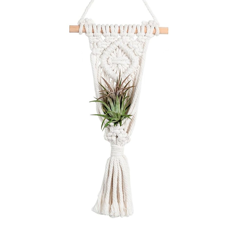 Dekohänger Boho Makramee Blumenampel, Blumentopf Pflanzen Halter Aufhänger