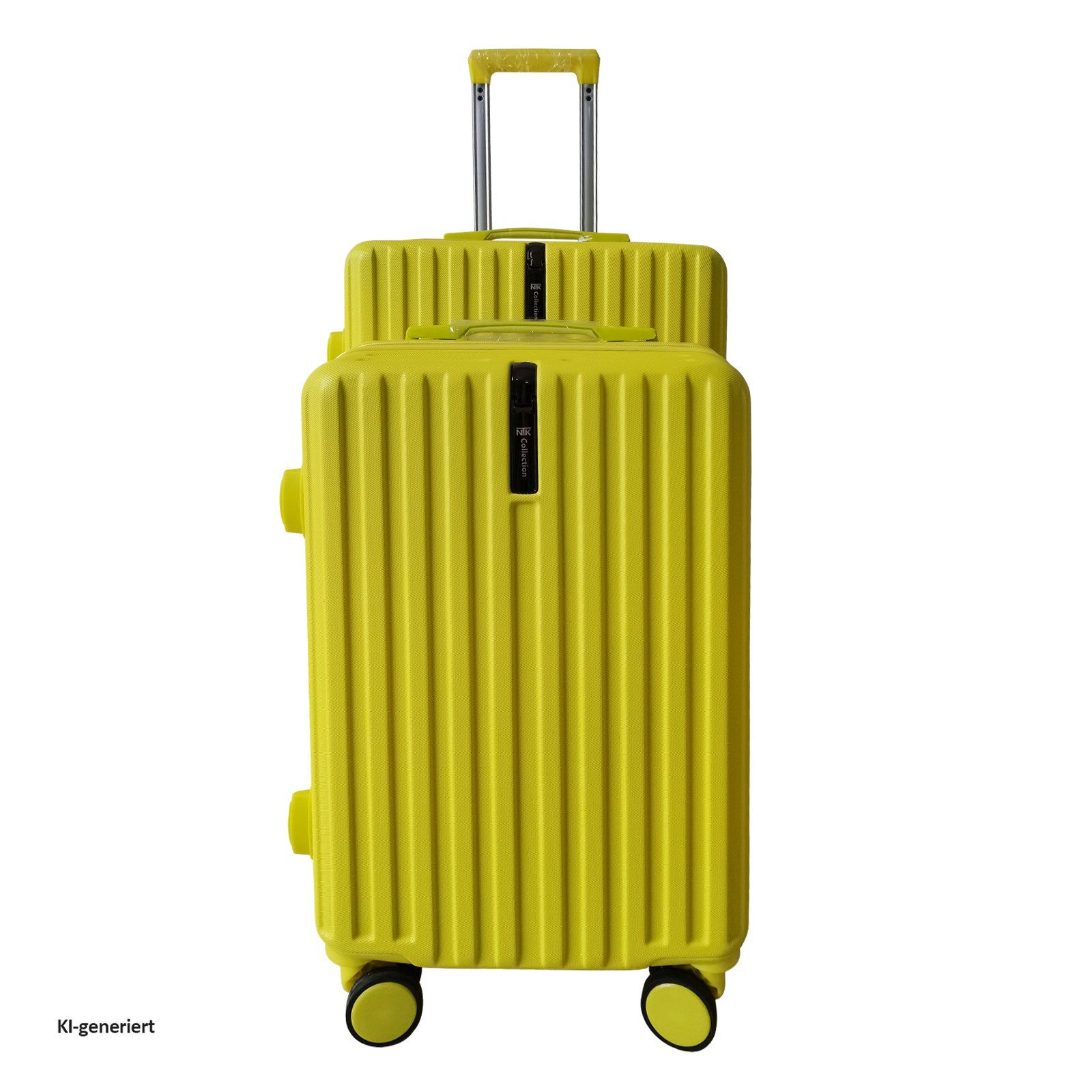 NTK-Collection Kofferset Kofferset Leandra 2-teilig, 4 Rollen, (Set, 2 Koffer), Hartschalenkoffer mit Rollen Teleskopgriff Zahlenschloss