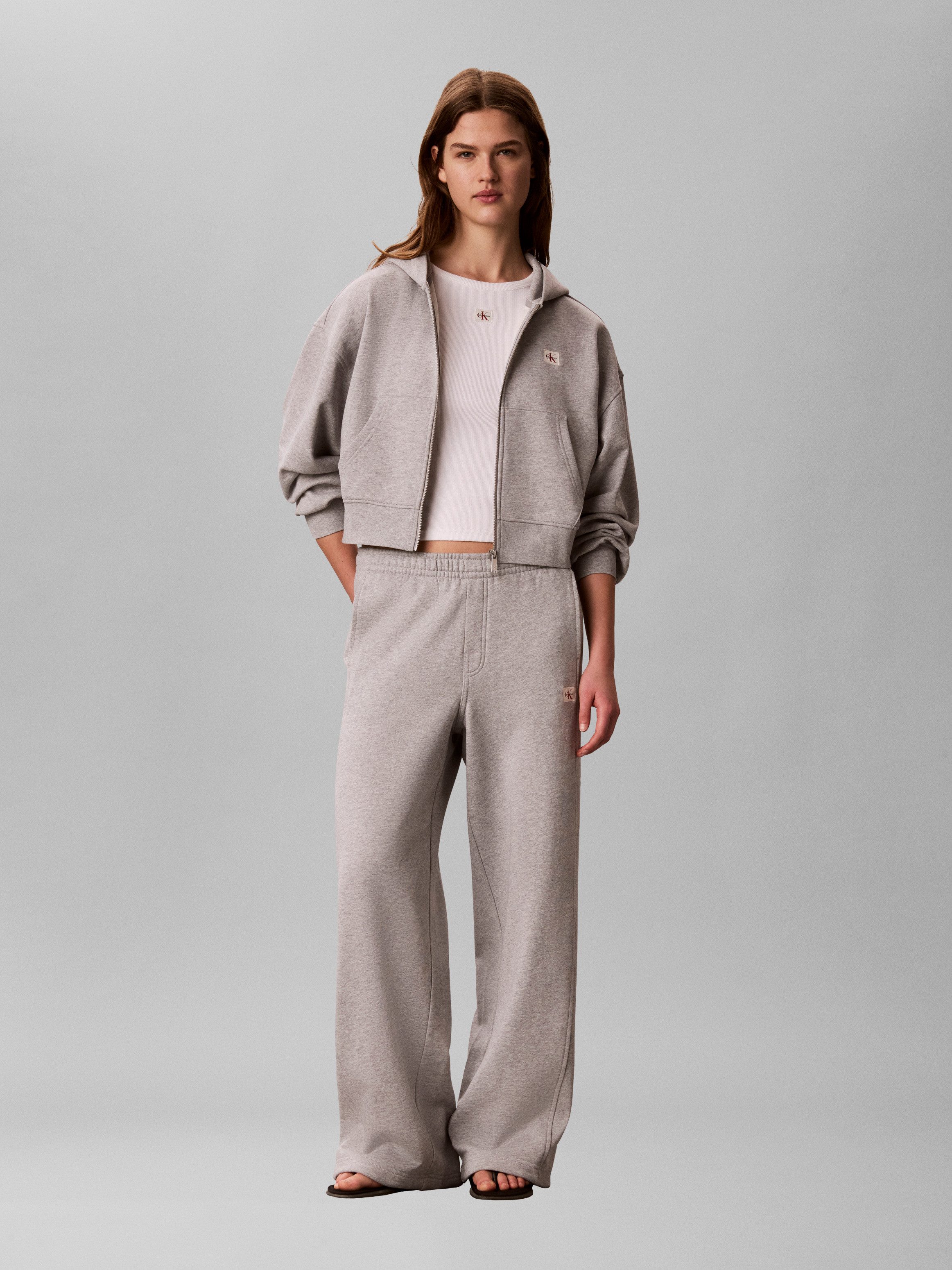 Calvin Klein Jeans Sweathose mit weitem Bein