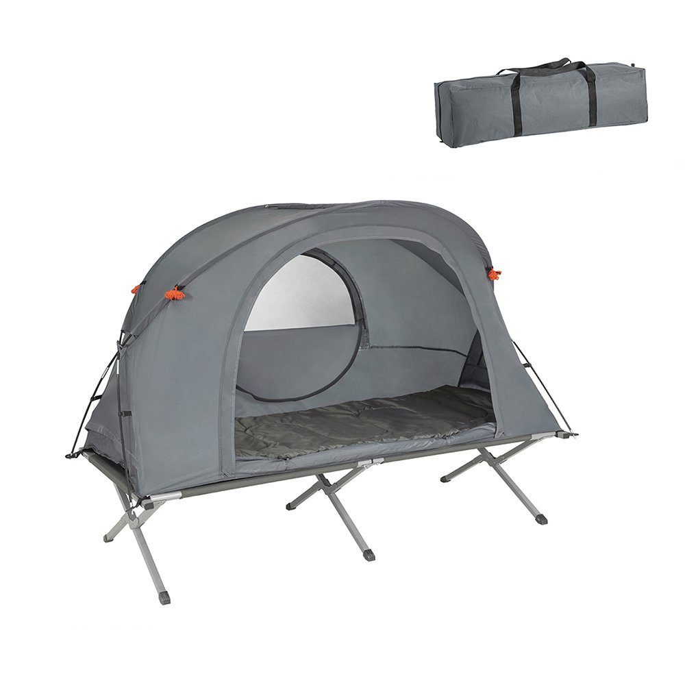 SoBuy Feldbett OGS60 Feldbett mit Zelt Wurfzelt Feldbett 4in1-Zelt mit Campingliege