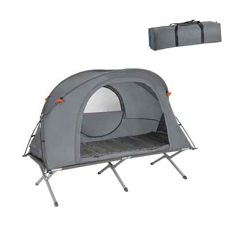 SoBuy Feldbett OGS60 mit Zelt 4in1-Zelt mit Campingliege Schlafsack Wurfzelt Matratze