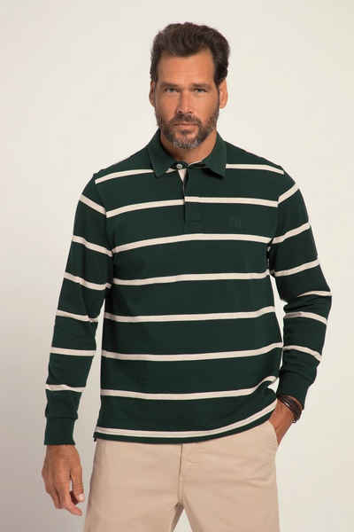 JP1880 Sweatshirt Rugby-Sweater Ringel Web-Kragen
