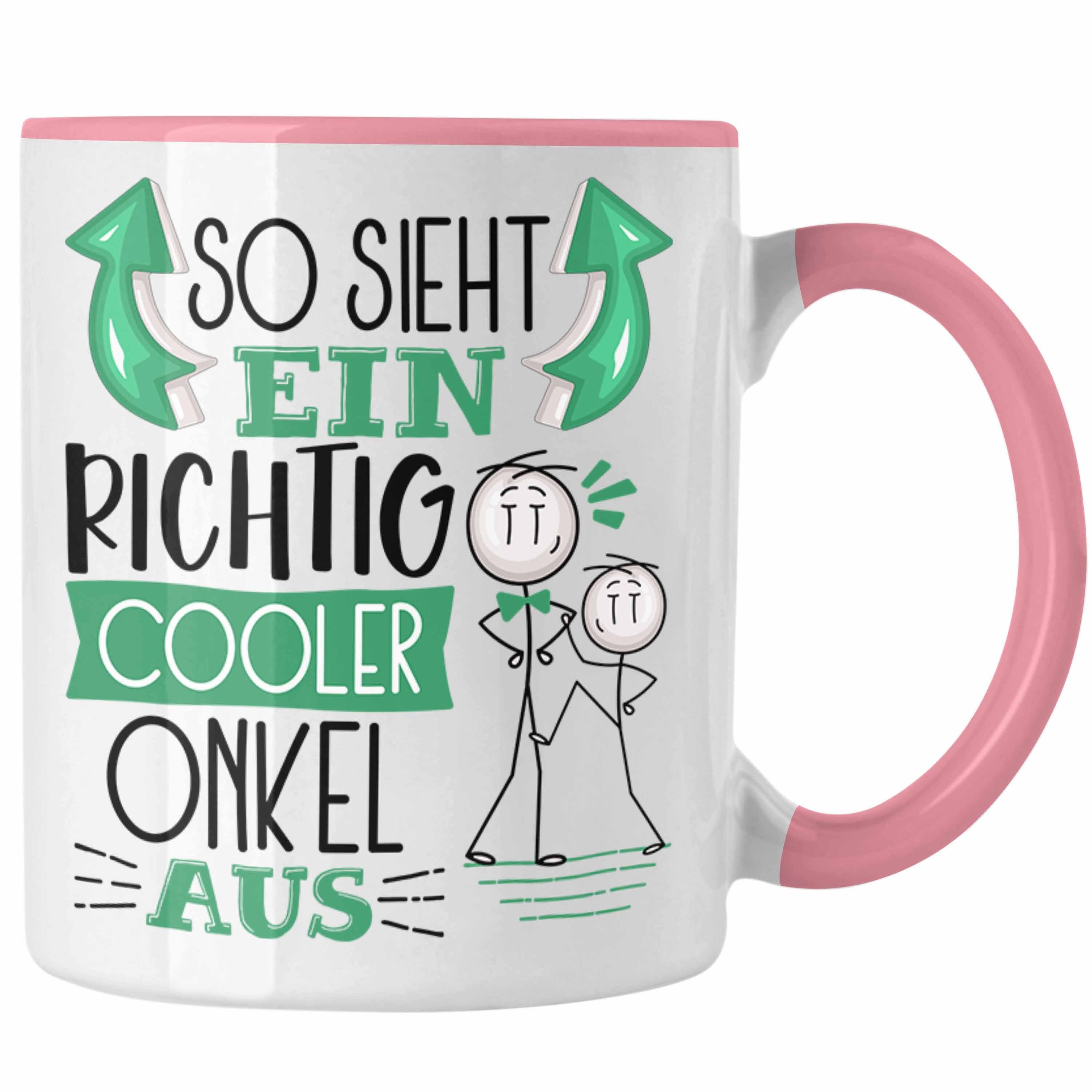 Geschenkide Ein Onkel Onkel RIchtig Cooler Tasse Tasse So Aus Geschenk Trendation Rosa Sieht
