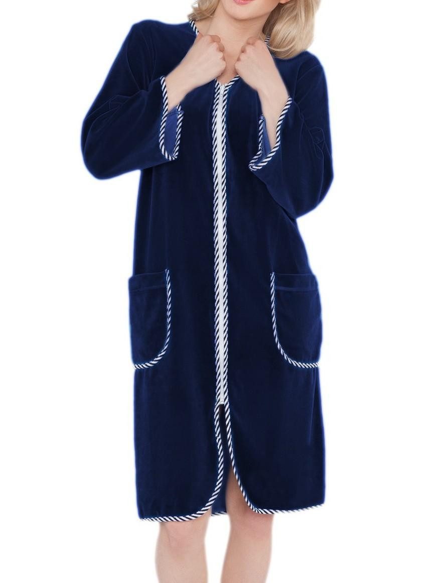 Aquarti Damenbademantel Aquarti Damen Velours Bademantel günstig online kaufen