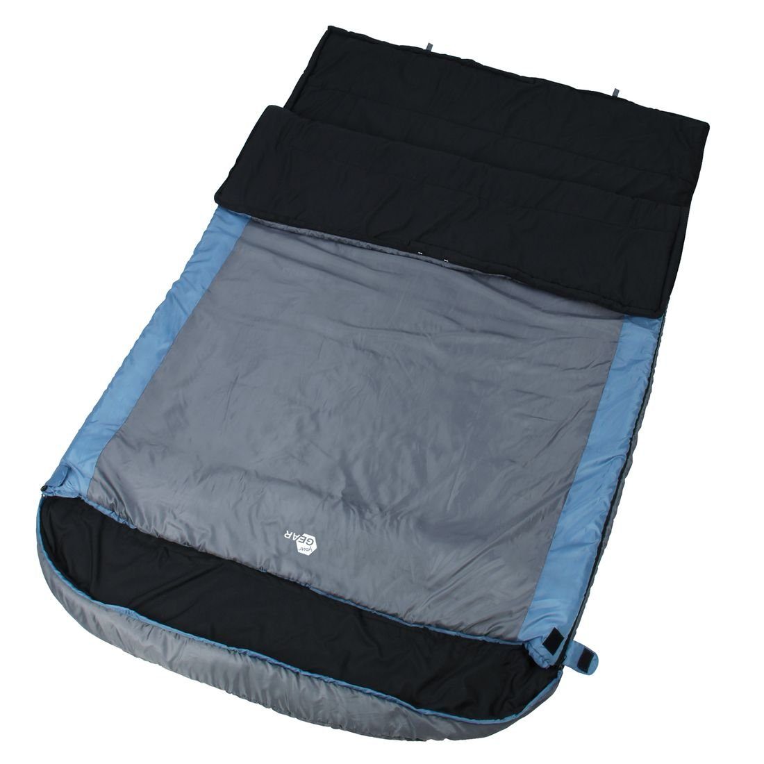 yourGEAR Doppeldeckenschlafsack yourGEAR Schlafsack Ostria Duo -3°C 2 Mann Deckenschlafsack 230x160 cm
