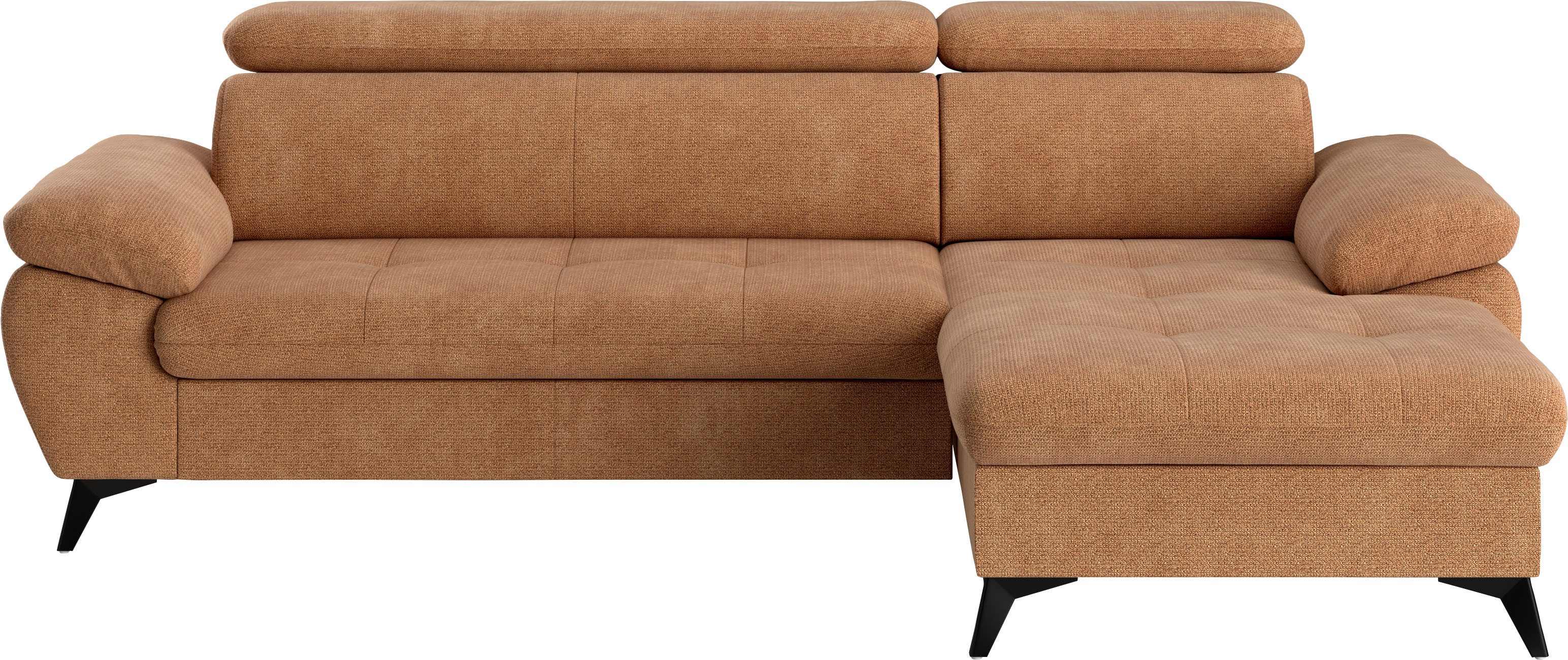 COTTA Ecksofa Hudson L-Form, mit Kopfteilverstellung, günstig online kaufen