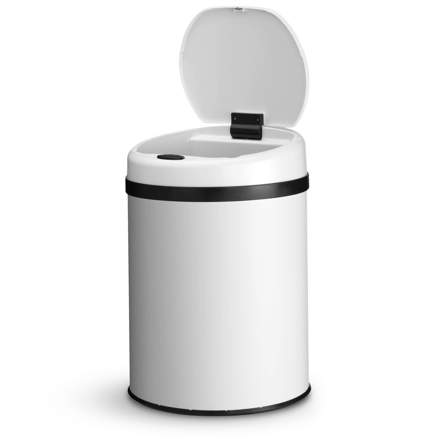 Juskys Mülleimer, 30 L Volumen, mit Sensor, geräuscharmes Öffnen / Schließen, rostfrei