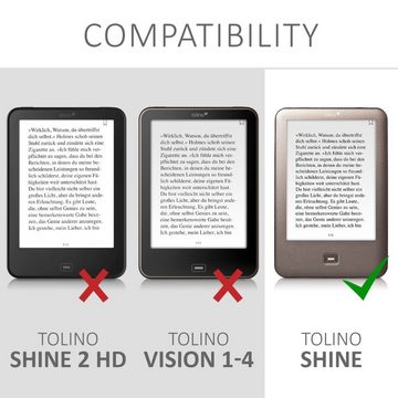 kwmobile E-Reader-Hülle Hülle für Tolino Shine (2013), Filz Stoff eReader Schutzhülle - Flip Cover Case