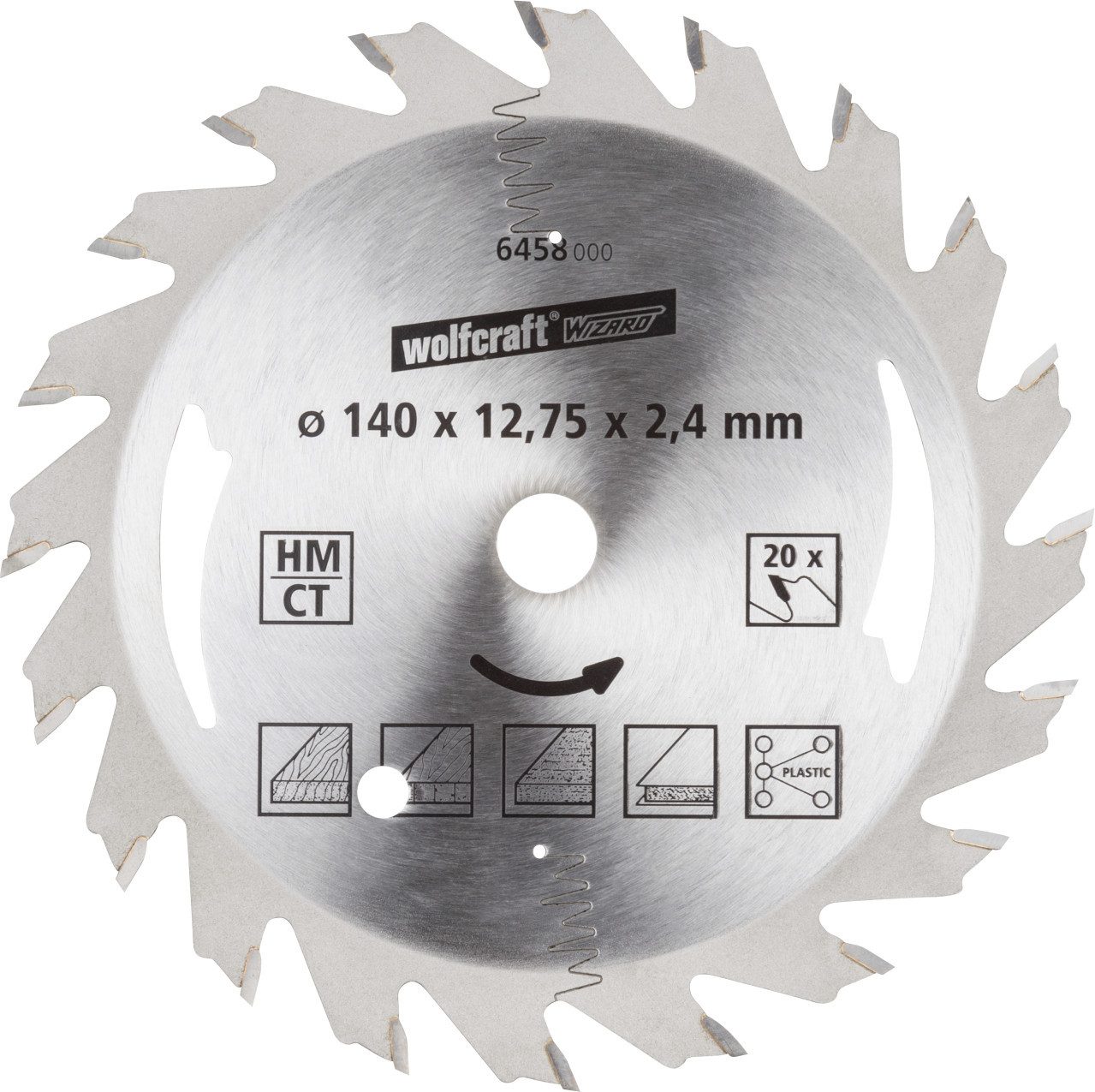 Wolfcraft Kreissägeblatt Wolfcraft Kreissägeblatt Ø 140 mm Bohrung Ø 12,75