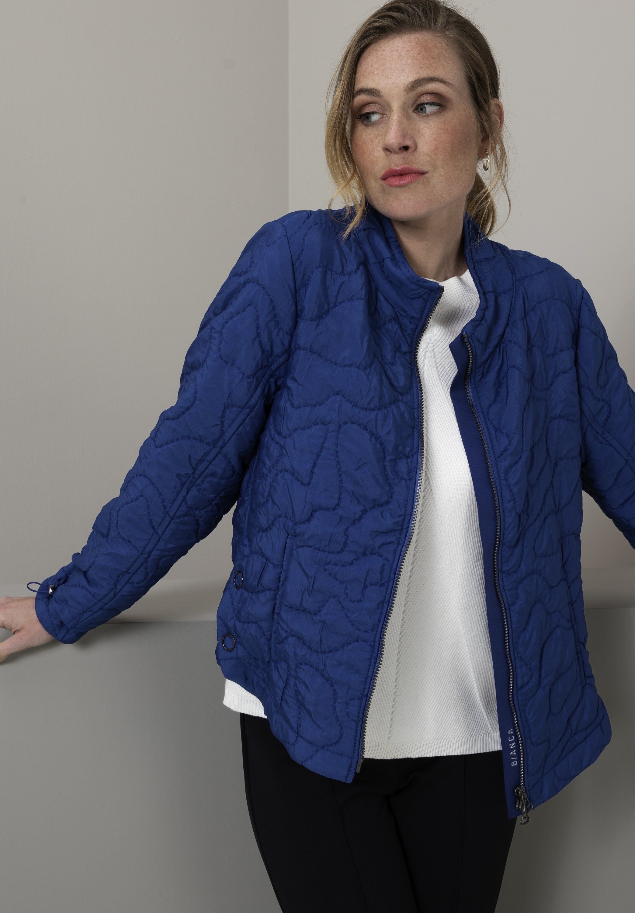 Trendfarbe GINGER Steppjacke in bianca coolen angesagter mit Details