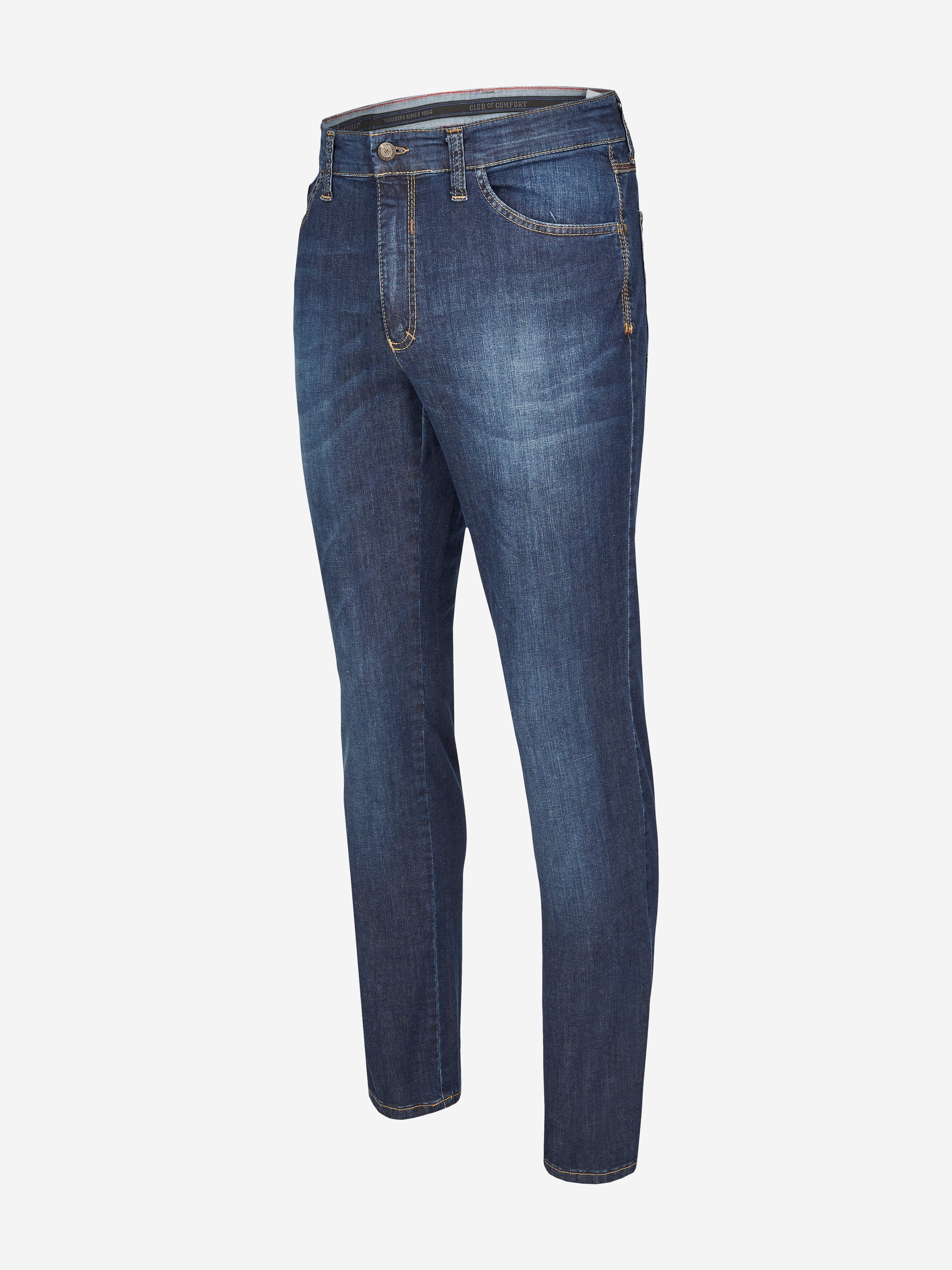 Club of Comfort 5-Pocket-Jeans 5-Pocket Jeans HENRY 6516 - blau (gewaschen) - Herrenhose - 36/30 ["Die 6-Pocket basiert auf dem 5-Pocket-Model, hat aber eine