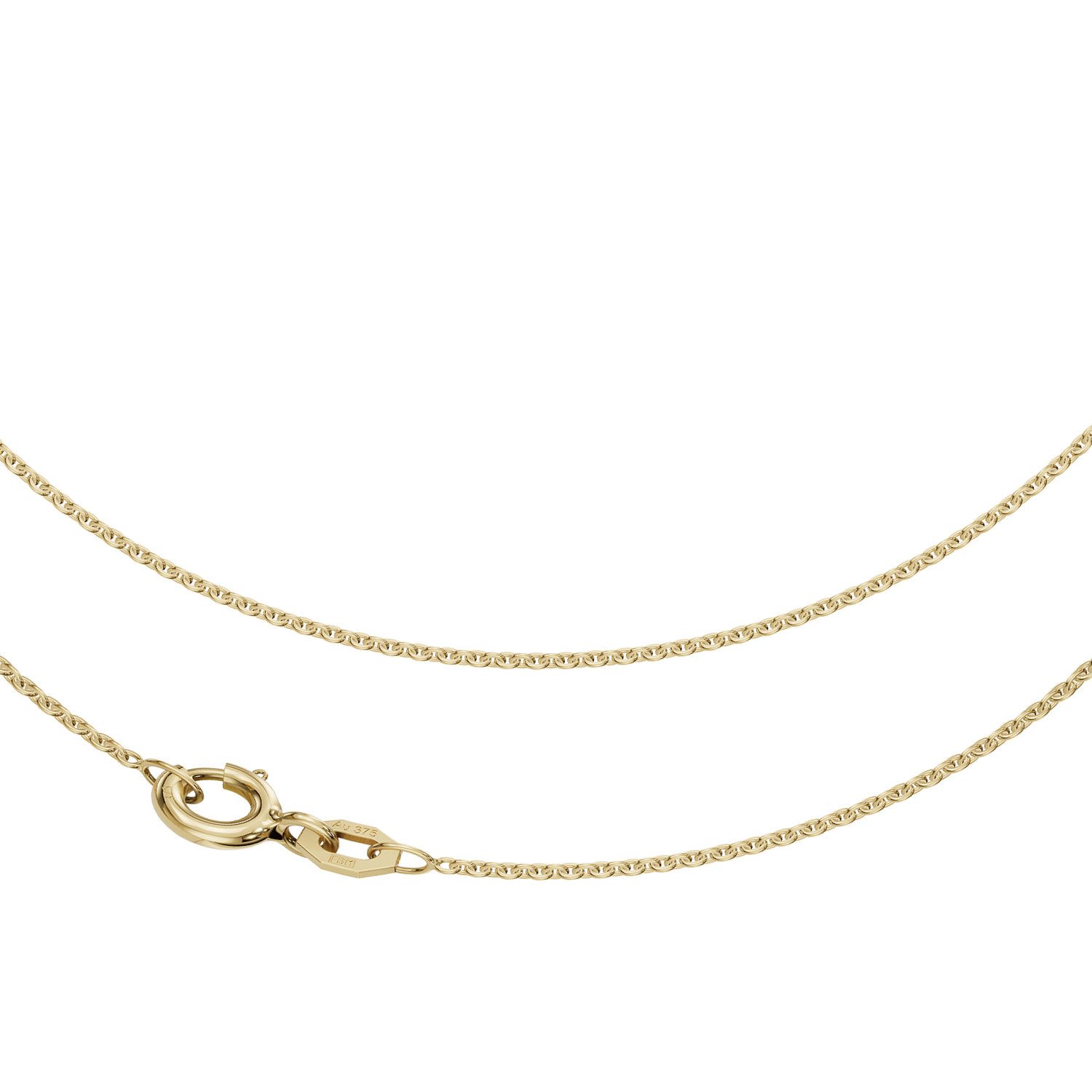 Goldkette JB Collier Ankerkette 1,1 mm 375 Gelbgold 38 - 50 cm