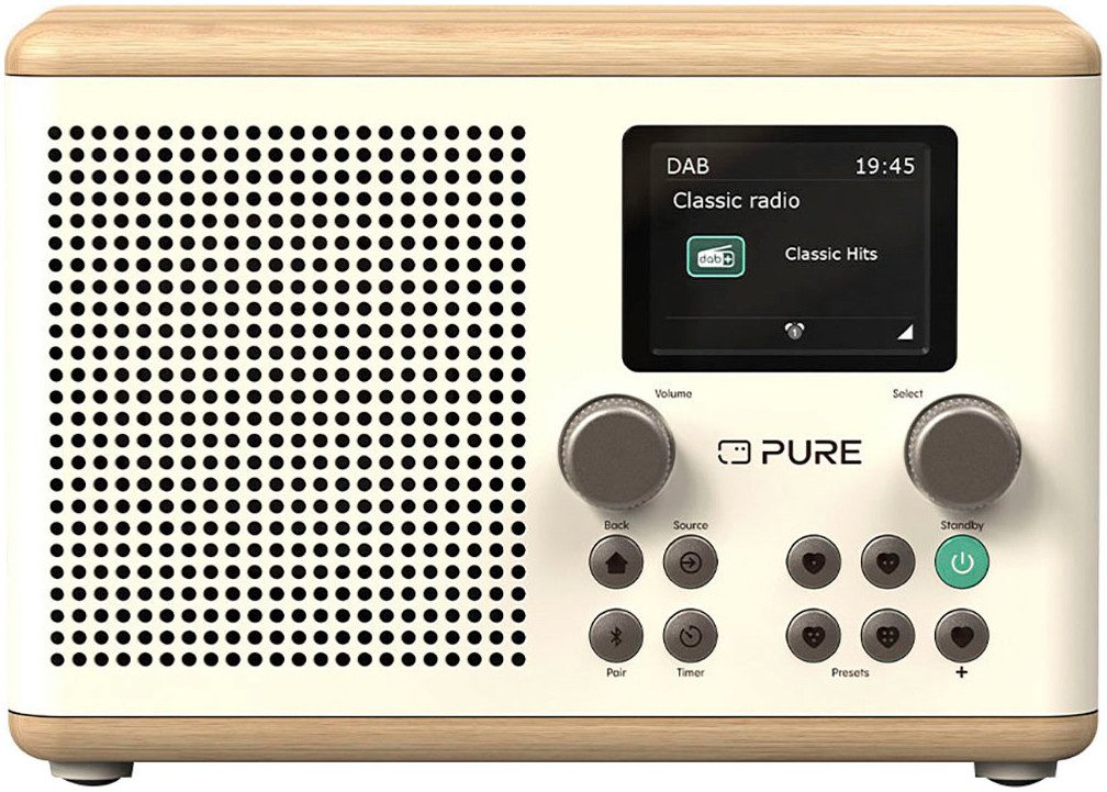Pure Classic H4 Digitalradio (DAB) (Digitalradio (DAB), FM-Tuner, UKW mit RDS, 10 W)