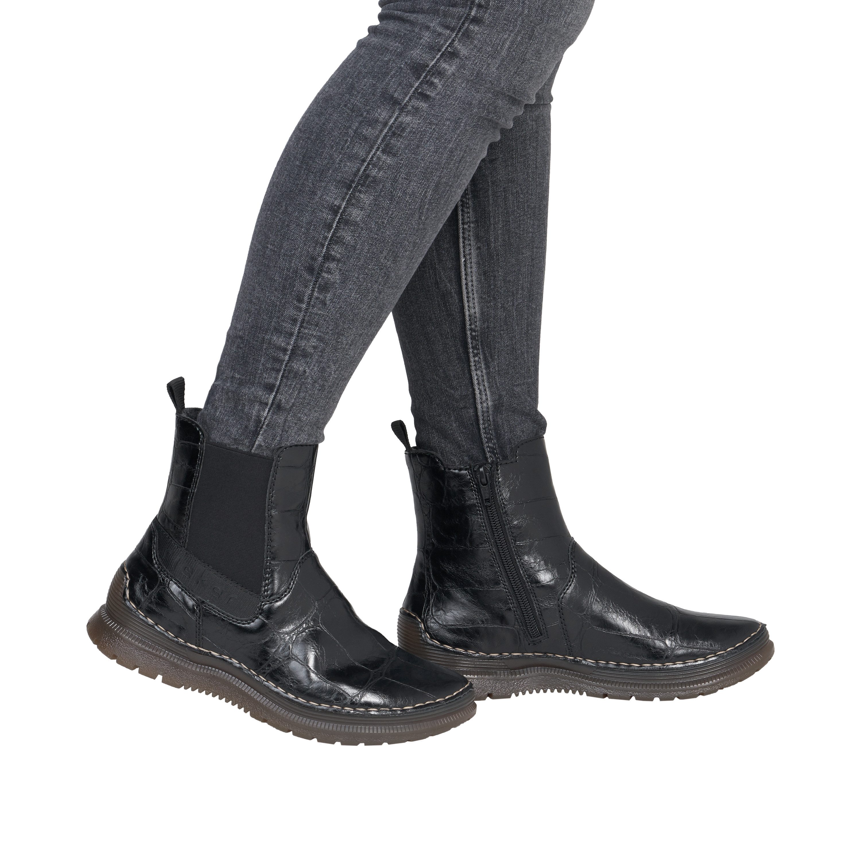 Rieker Chelseaboots Herbstboots, Casual-Stiefelette in Used-Optik