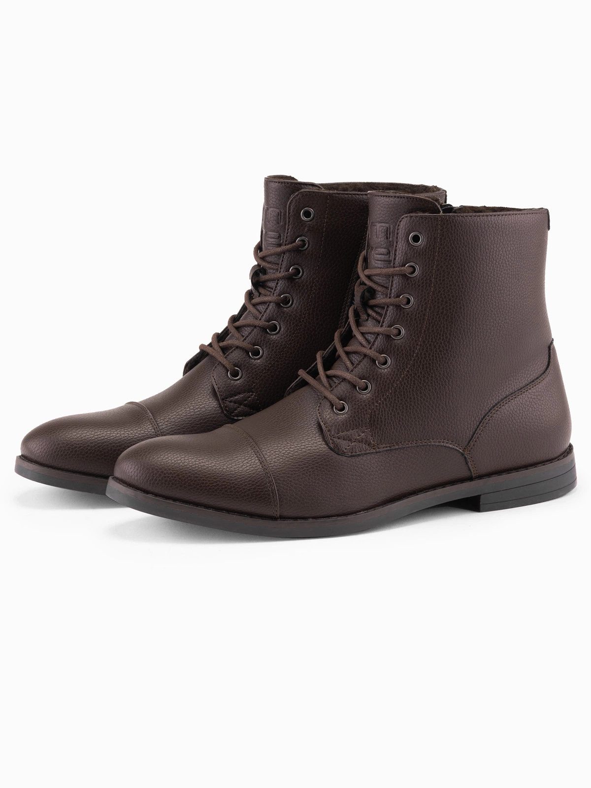 OMBRE Herren Schnürstiefel aus Ökoleder Schnürstiefel