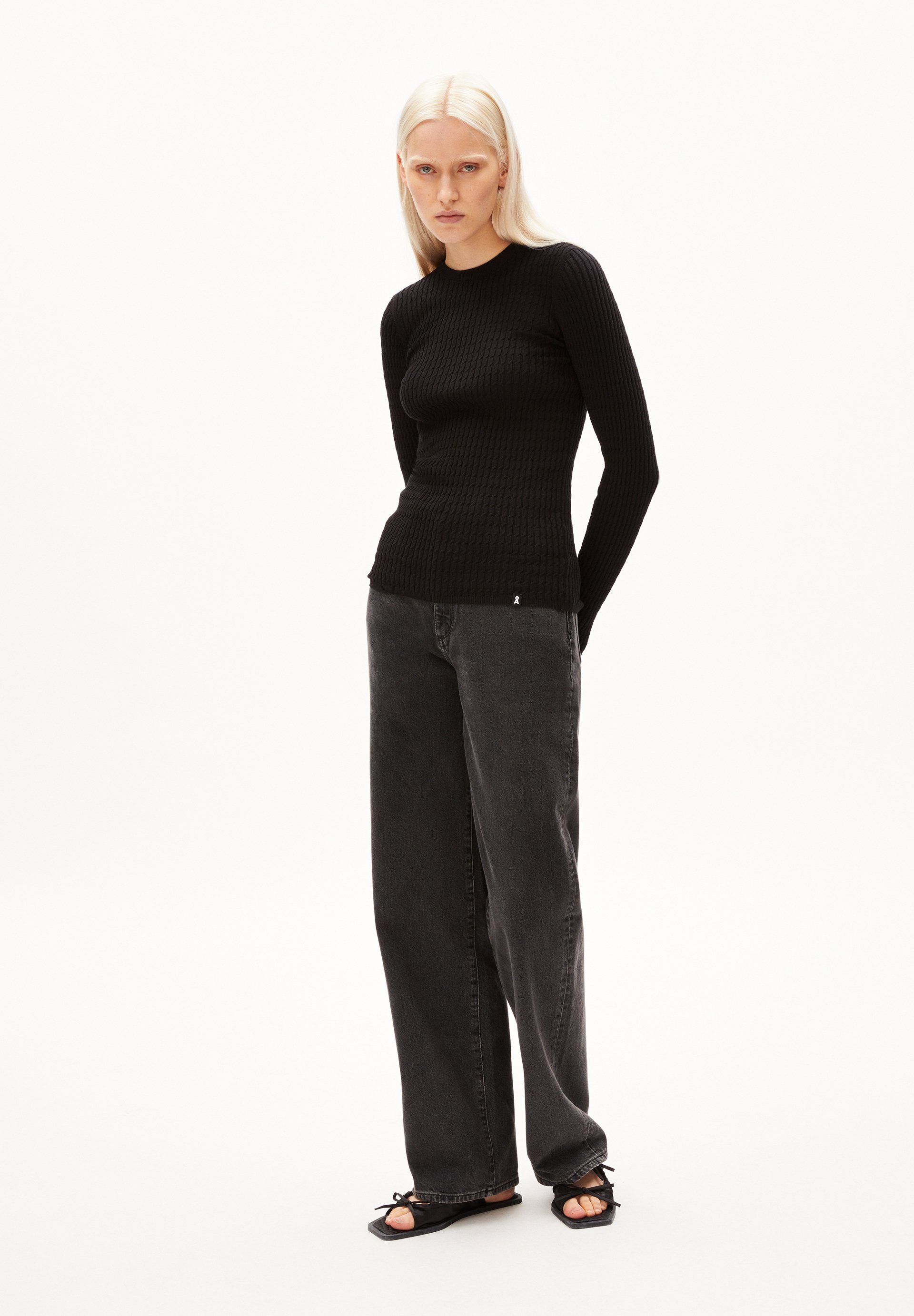 Armedangels Вязаные свитера LELIAAS Damen Пуловеры Slim Fit aus Bio-Baumwolle (1-tlg)