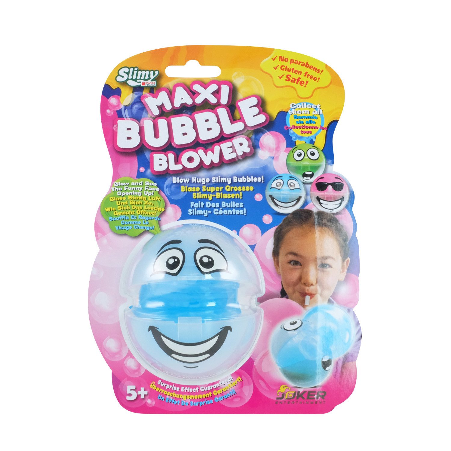Slimy® Knete Maxi Bubble mit Bubble-Blower (1-tlg), für supergroße Schleim-Blasen