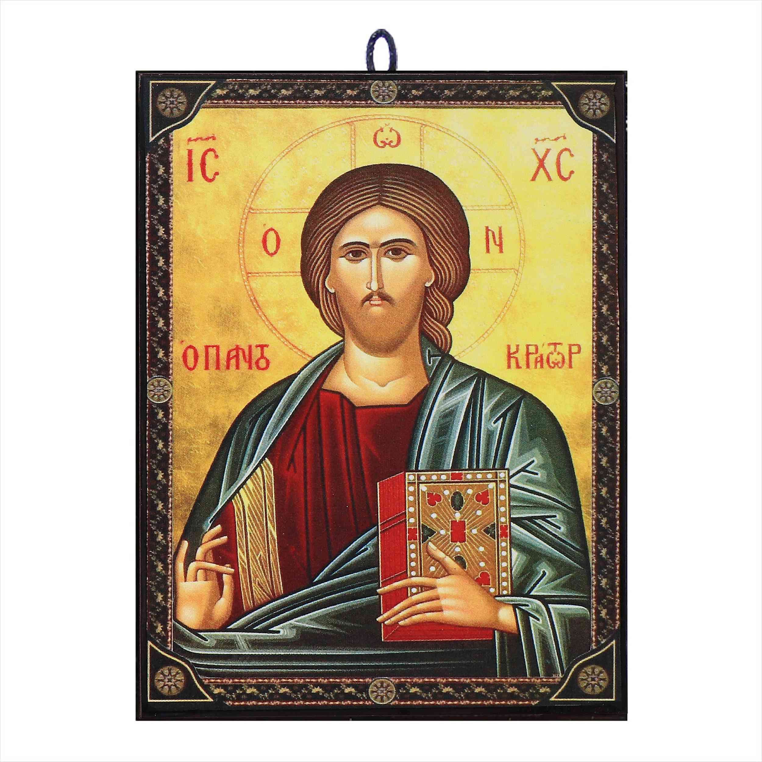 NKlaus Bild Ikone Jesus Christus orthodox Zertifizierte Reproduktion aus Gr günstig online kaufen