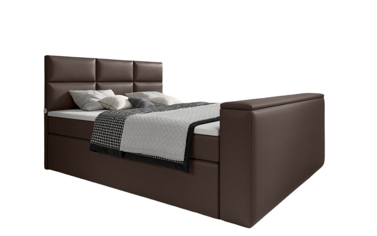 Luxusbetten24 Boxspringbett Carre, mit TV Lift, günstig online kaufen