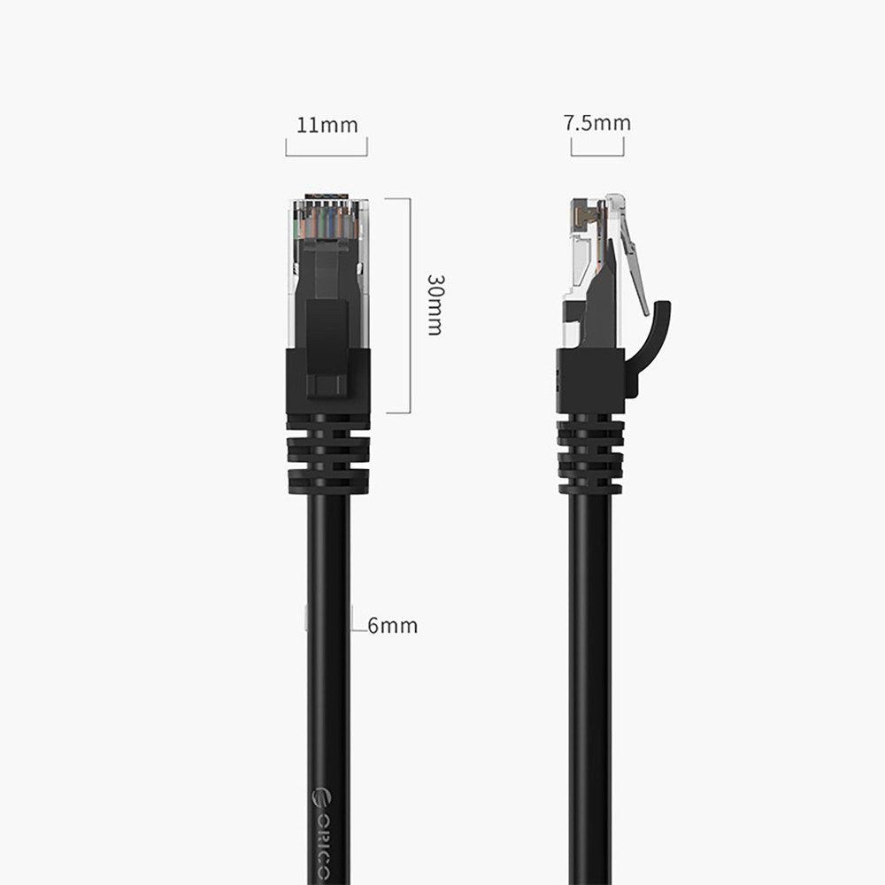 ORICO LAN-Kabel Patchkabel Ethernetkabel Netzwerkkabel, RJ45, RJ45 (15.0 cm), CAT6, 1000 Mbit/s, RJ45, vergoldete Kontakte, 15 m