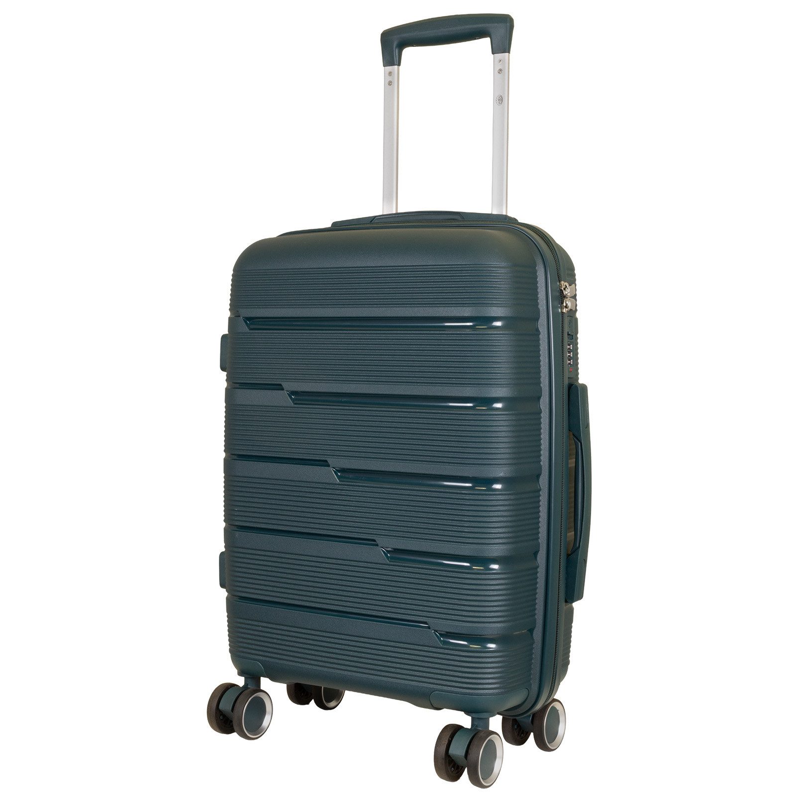 Trendyshop365 Hartschalen-Trolley Reisekoffer Aruba, verschiedene Farben und Größen, 4 Rollen, Polypropylen, extrem robust