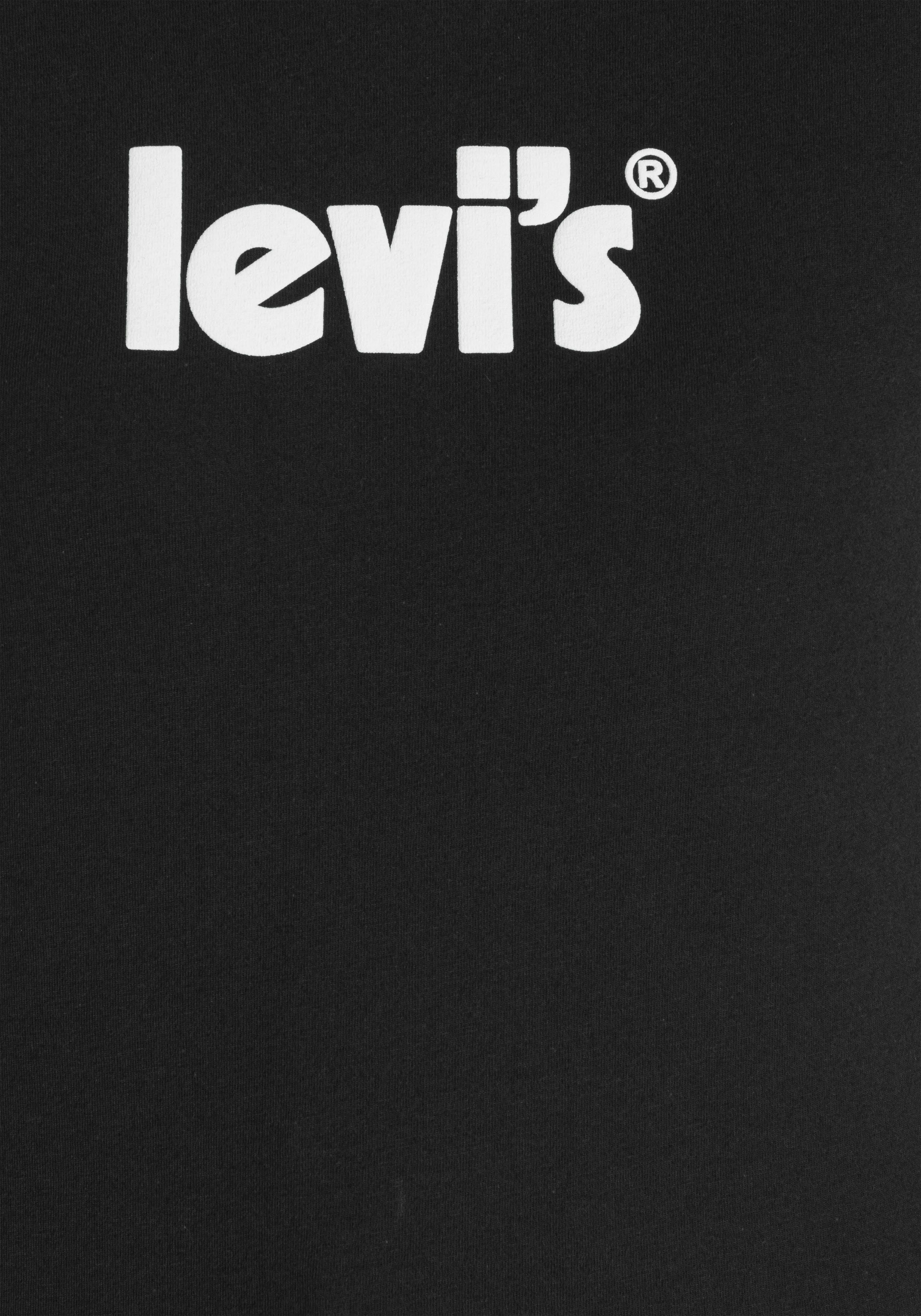 T-Shirt Levi's® PERFECT schwarz THE Markenschriftzug TEE Mit