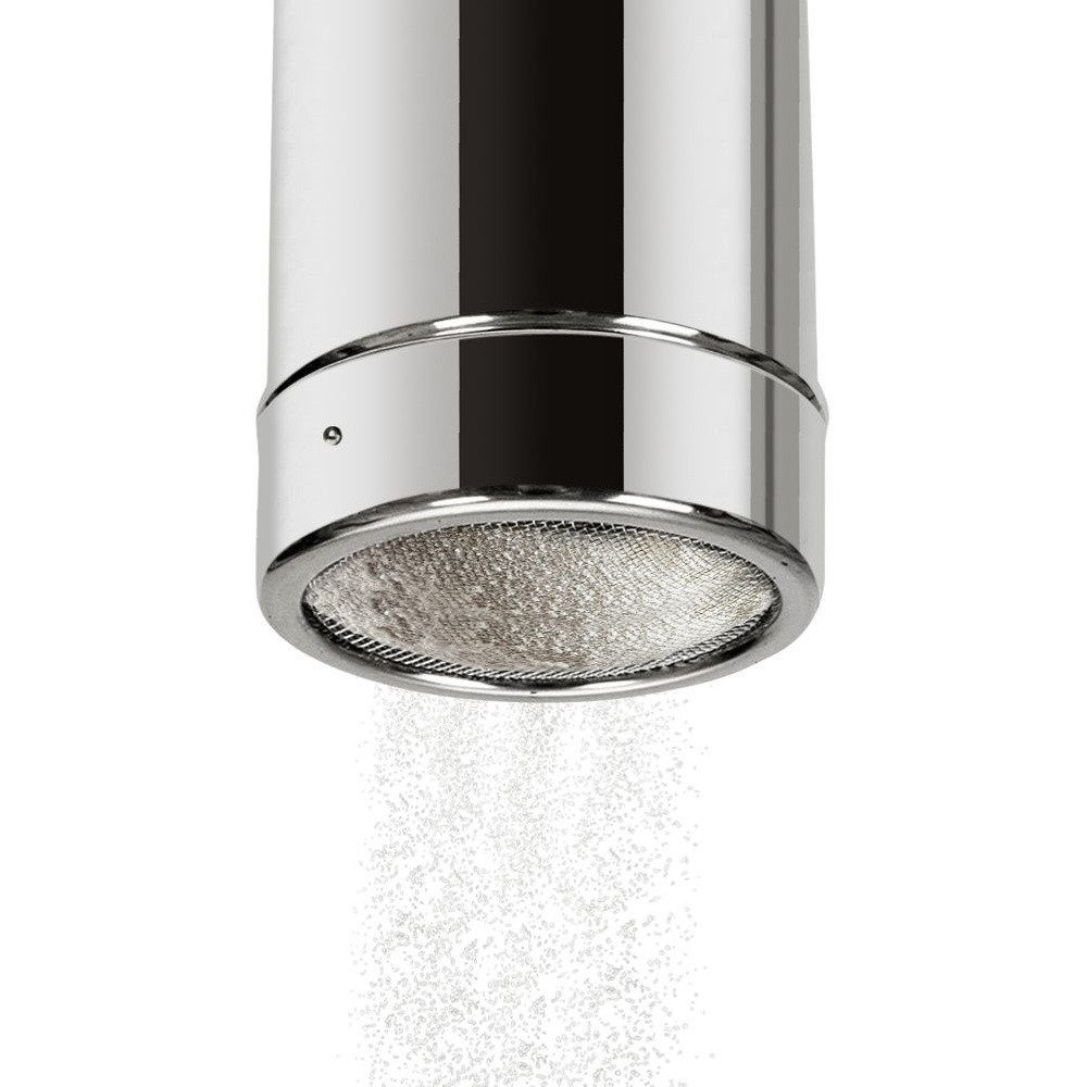Orion Group Puderzuckerstreuer mit Edelstahlsieb und transparentem Deckel, (2-tlg), mit Sieb, transparenter Deckel, 300ml – Bild 3 von 5