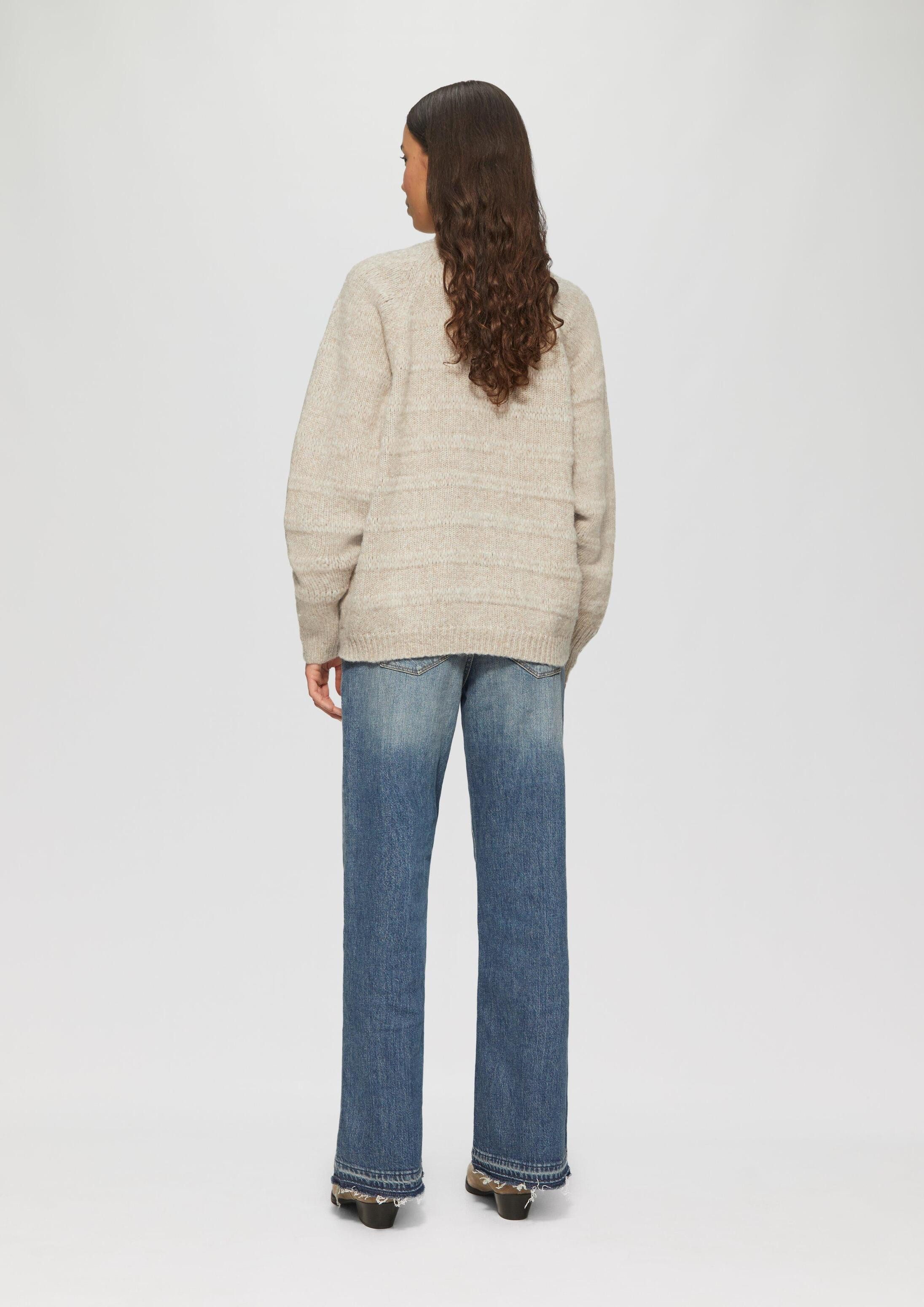 QS Longpullover Strickpullover Weicher Pullover mit dezenter Struktur