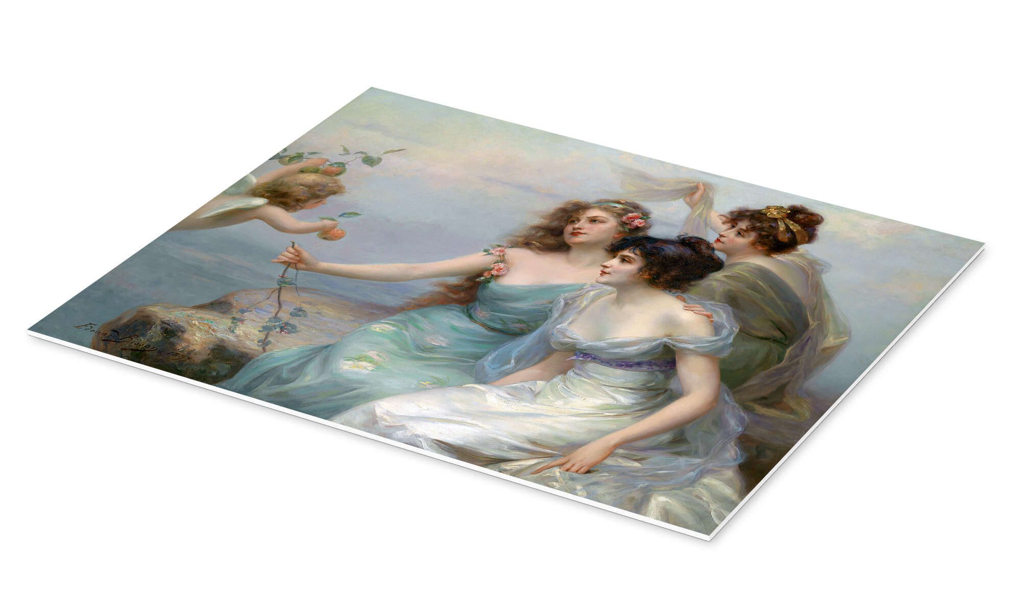 Posterlounge Wandbild Die drei Grazien, Edouard Bisson, erhältlich als Poster, Leinwandbild, Wandsticker oder Acrylglasbild