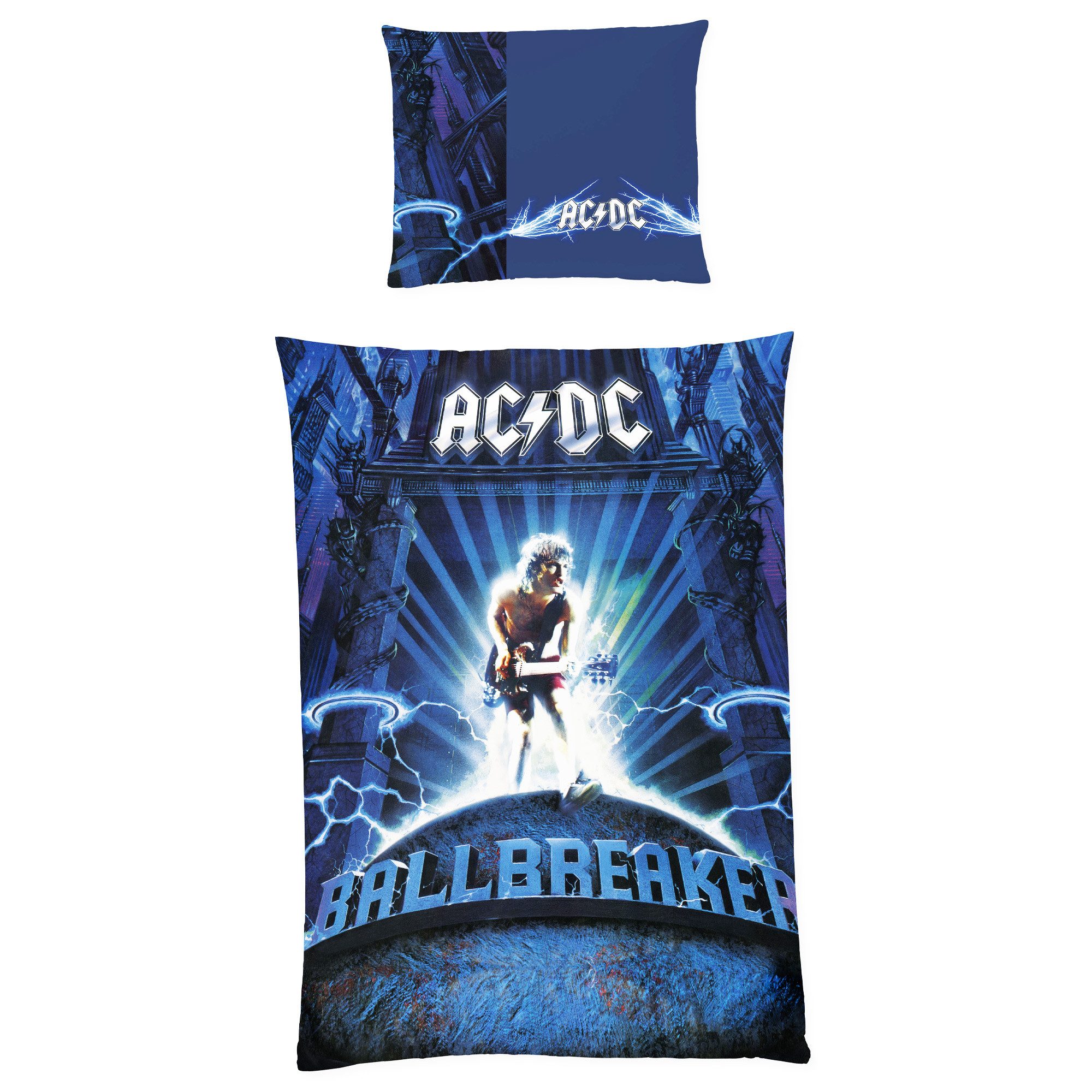 BERONAGE Wendebettwäsche ACDC Ballbreaker Bettwäsche Linon / Renforcé, 100% günstig online kaufen
