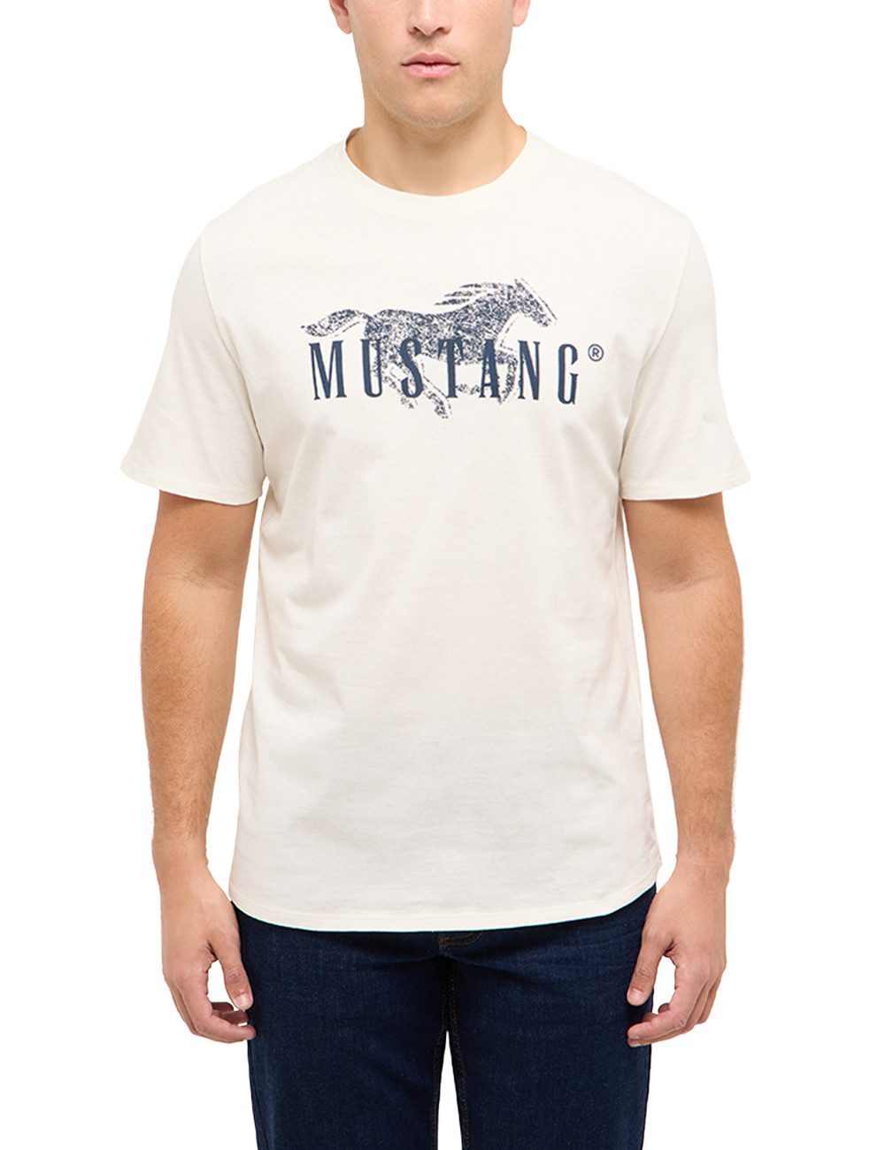 MUSTANG T-Shirt Austin-Logoprint Regular fit